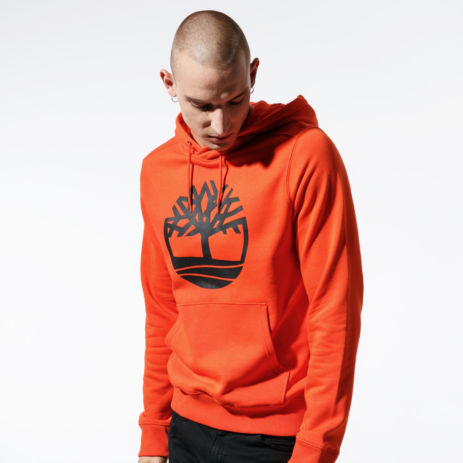 pánská mikina TIMBERLAND MIKINA CORE TREE LOGO PULLOVER HOODIE TB0A1ZKY8451 ORANŽOVÁ