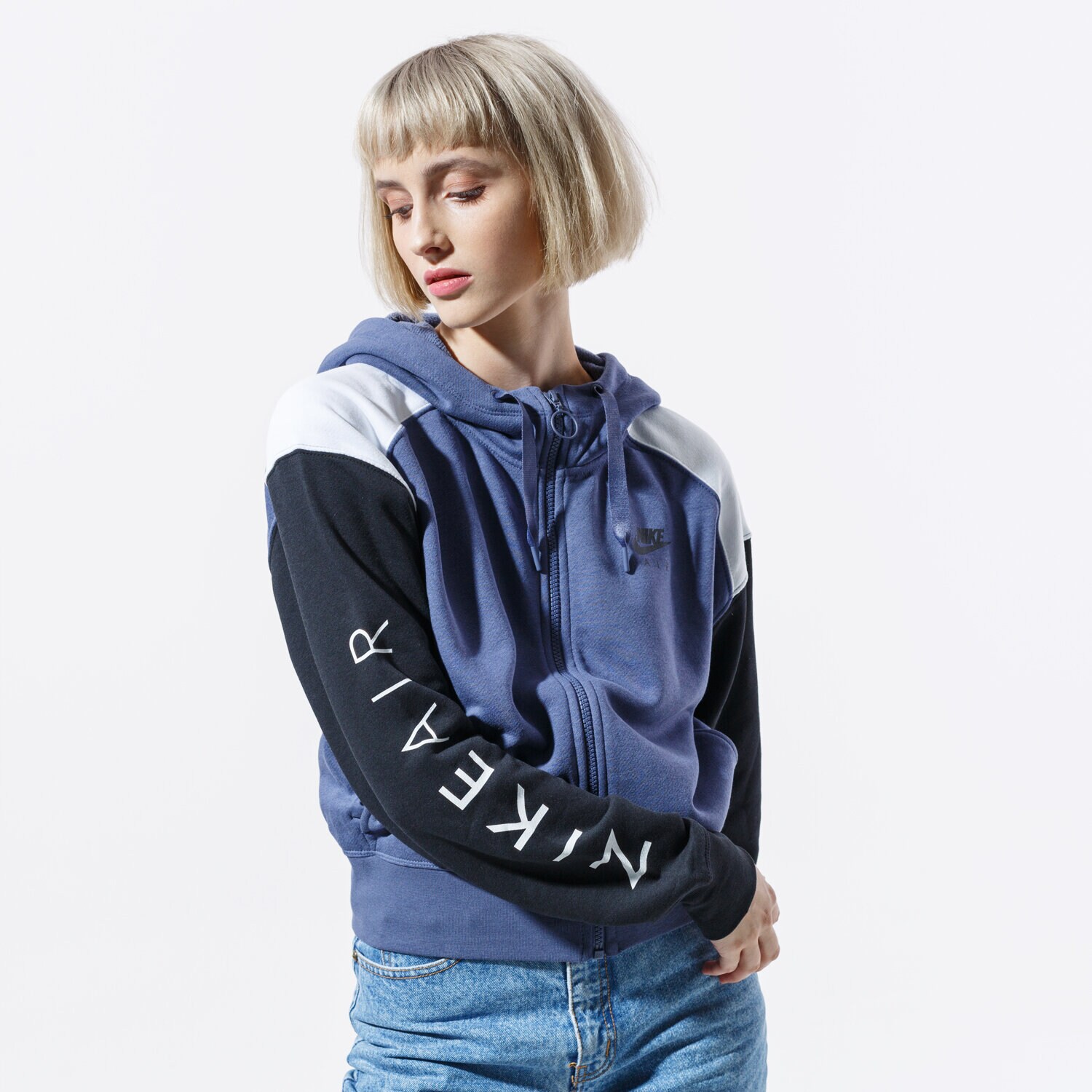 dámská mikina NIKE MIKINA W NSW AIR HOODIE FZ BB BV4771-557 FIALOVÁ