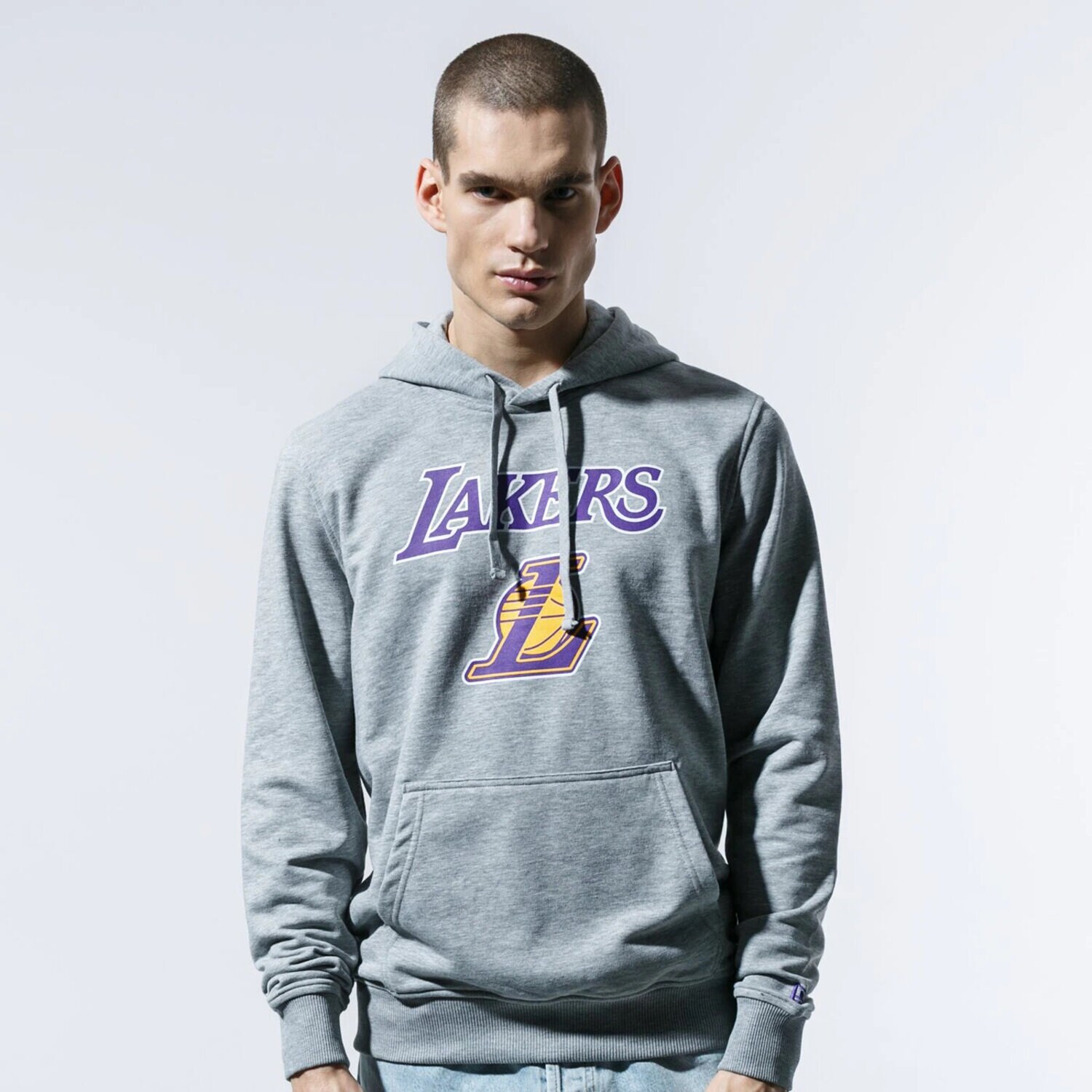 pánská mikina NEW ERA MIKINA NBA TOP 6 LA LAKERS LOS ANGELES LAKERS LGH 11530758 ŠEDÁ