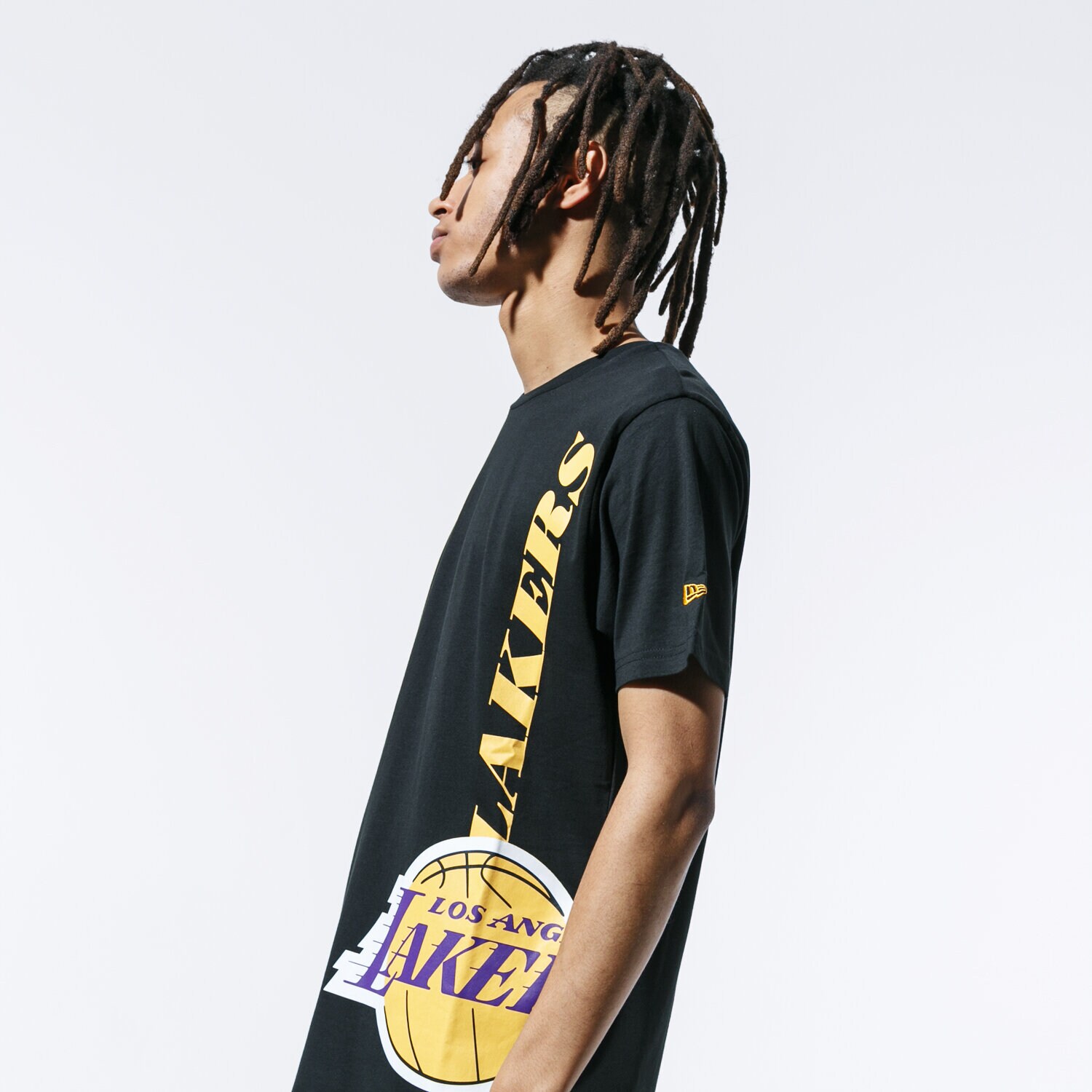 pánské tričko NEW ERA TRIČKO SS NBA TEAM TEE LOSLAK BLK 12033444 ČERNÁ