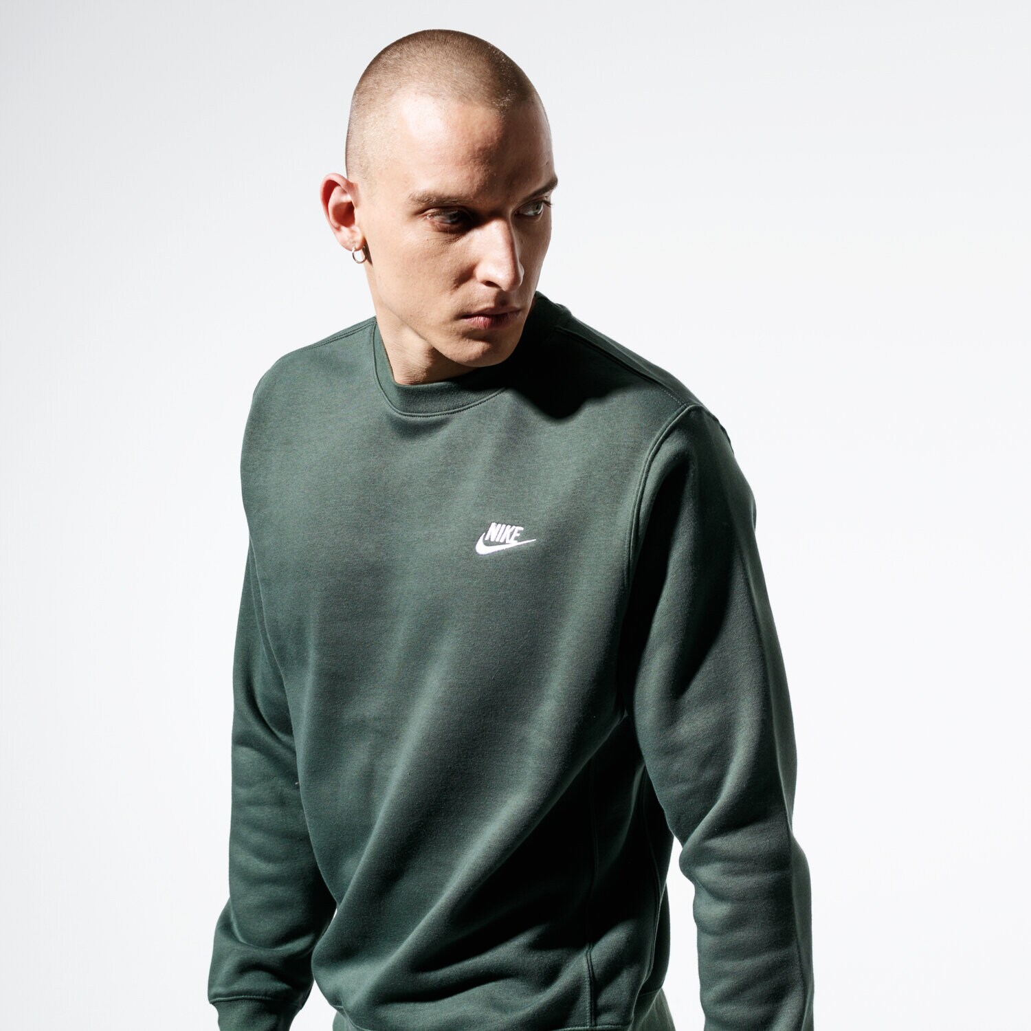 pánská mikina NIKE MIKINA SPORTSWEAR CLUB BV2662-370 KHAKI