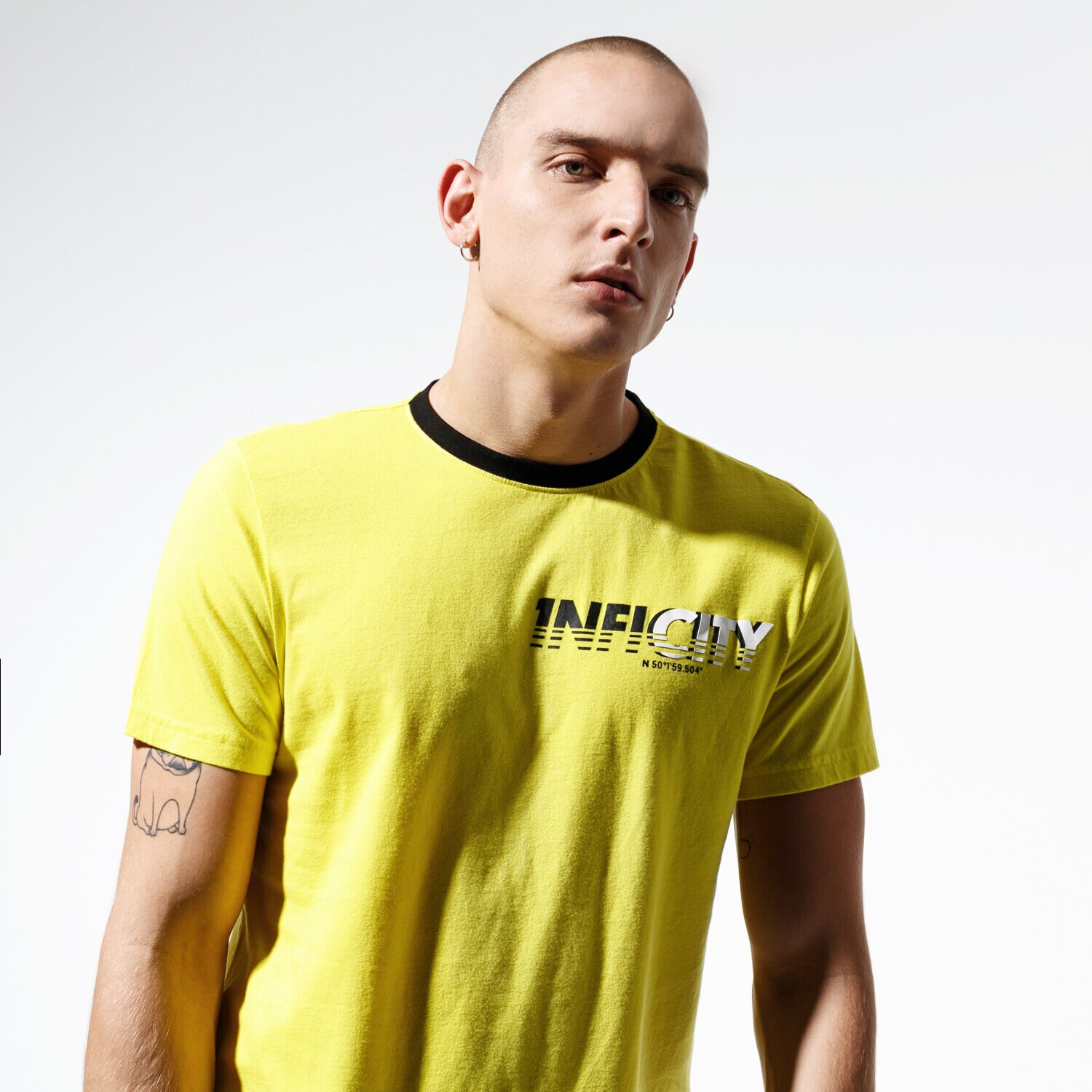 pánské tričko CONFRONT TRIČKO CITY TEE CF39TSM57001 ŽLUTÁ