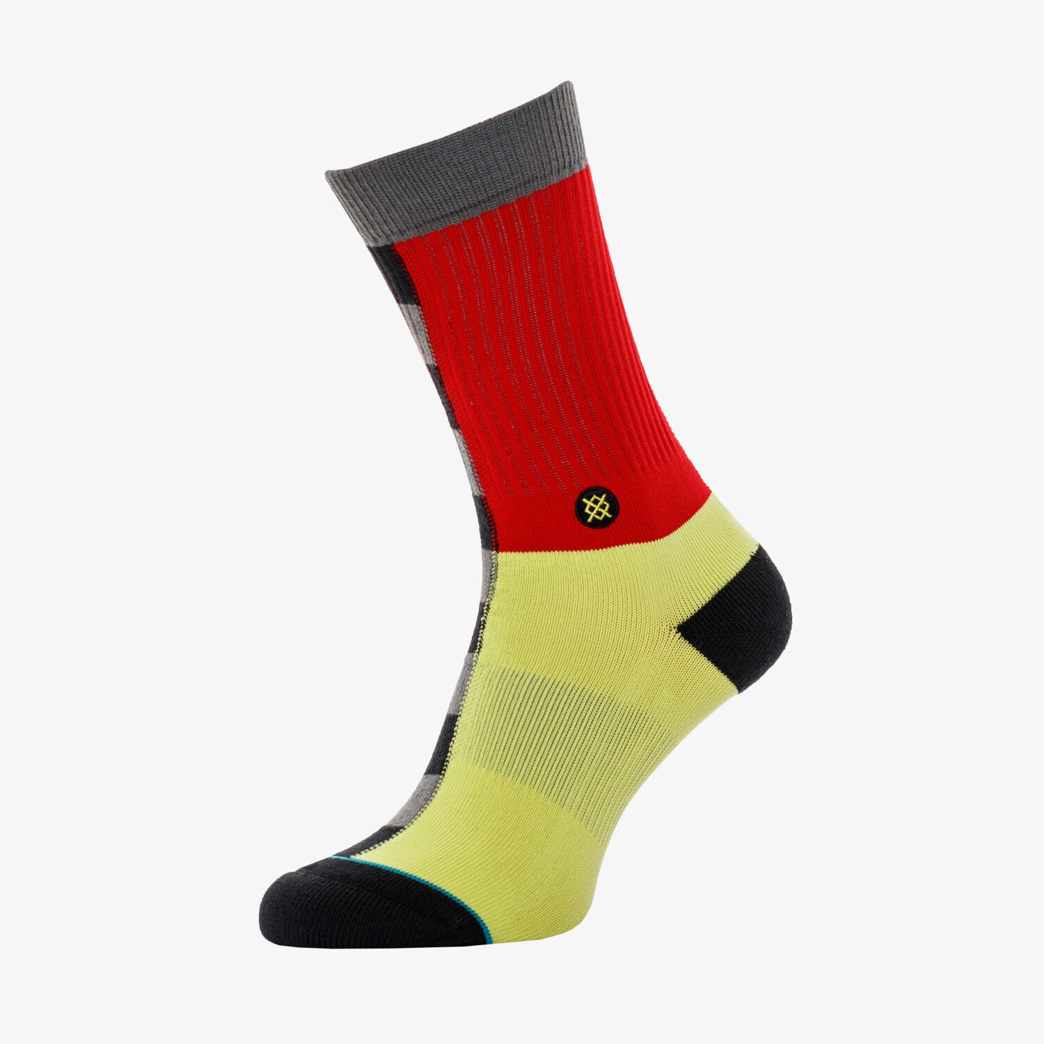 pánské ponožky STANCE PONOŽKY SPLIT CHECK BLK M556C19SPCBLK ČERNÁ