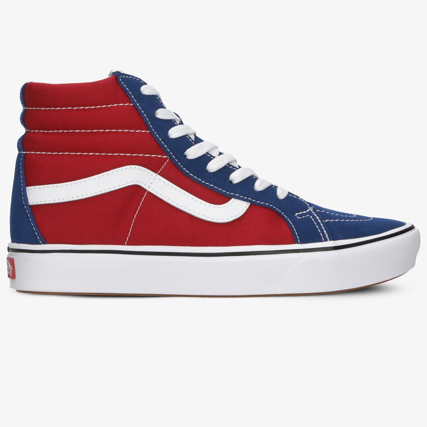 pánské skate boty (skateboardové) VANS UA COMFYCUSH SK8-HI REISSUE VN0A3WMCVX51 ČERVENÁ