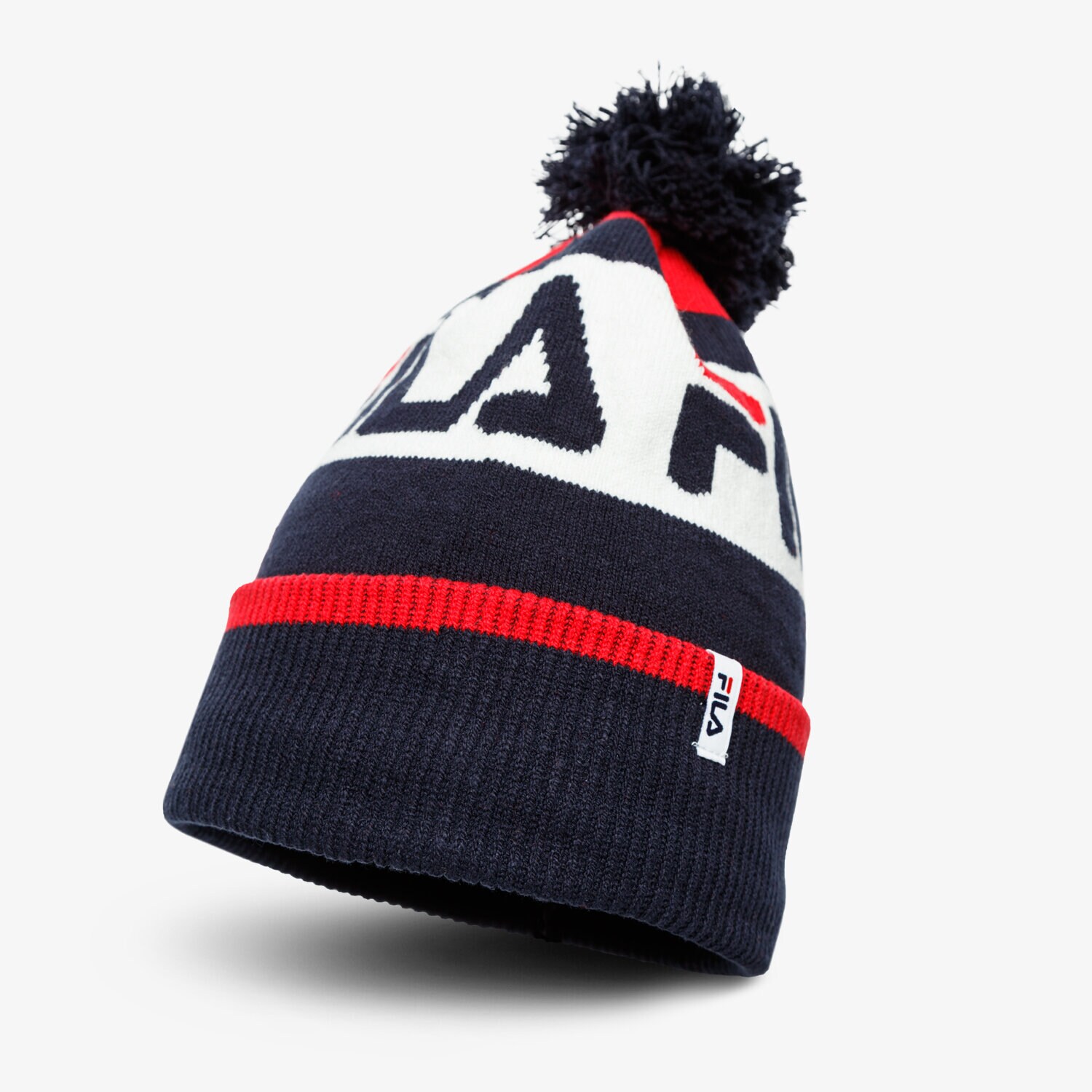 dětská čepice FILA ČEPICE ZIMNÍ INTARSIA KNITTED BEANIE 686036G06 TMAVOMODRÁ