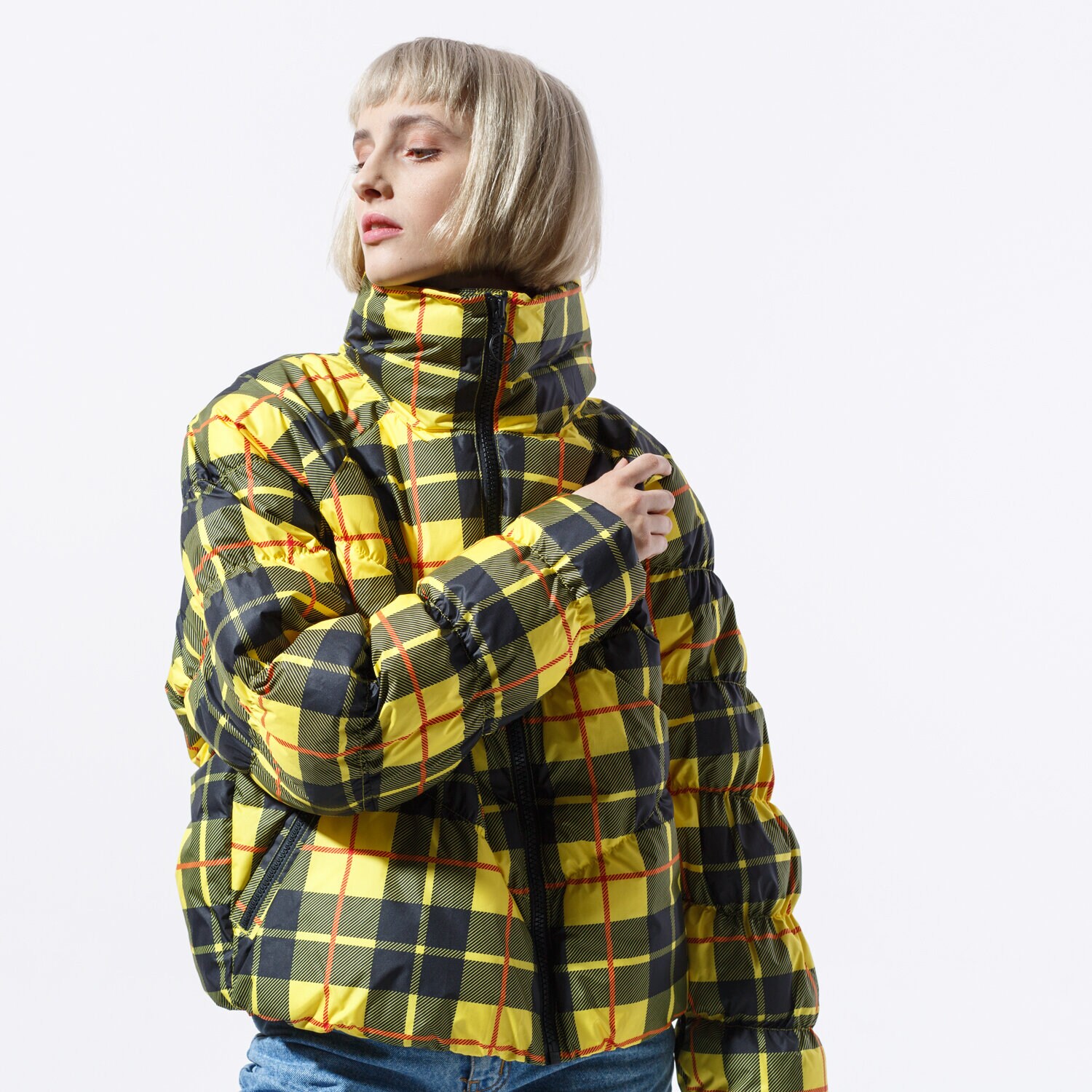 dámská zimní bunda NIKE BUNDA W NSW SYN FILL JKT STMT AOP PD CI5021-703 VÍCEBAREVNÁ