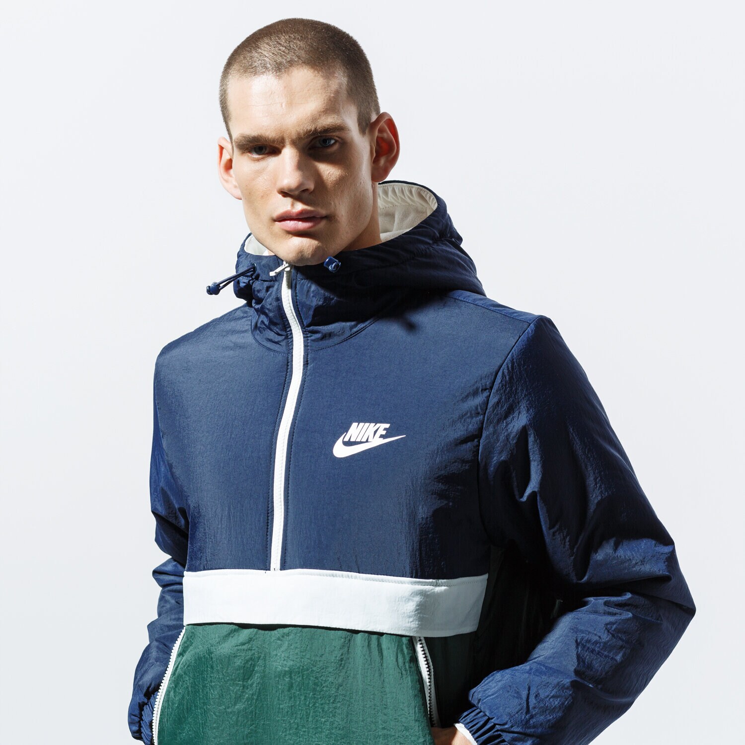 pánská zimní bunda NIKE BUNDA M NSW SYN FILL JKT HD HZ CI1654-451 ZELENÁ