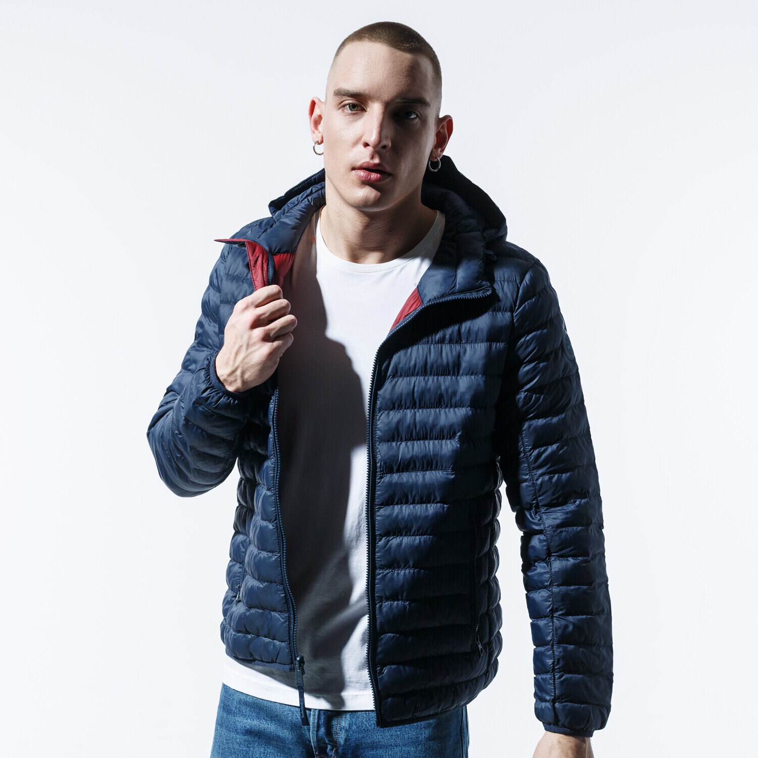 Přechodná bunda pánská (podzimní, jarní) TIMBERLAND BUNDA AXIS PEAK HOODED JKT TB0A1XTQ4331 TMAVOMODRÁ