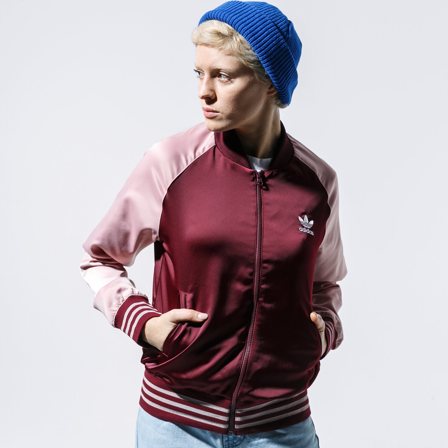 dámská zimní bunda ADIDAS BUNDA SATIN BOMBER TT ED4787 VÍCEBAREVNÁ
