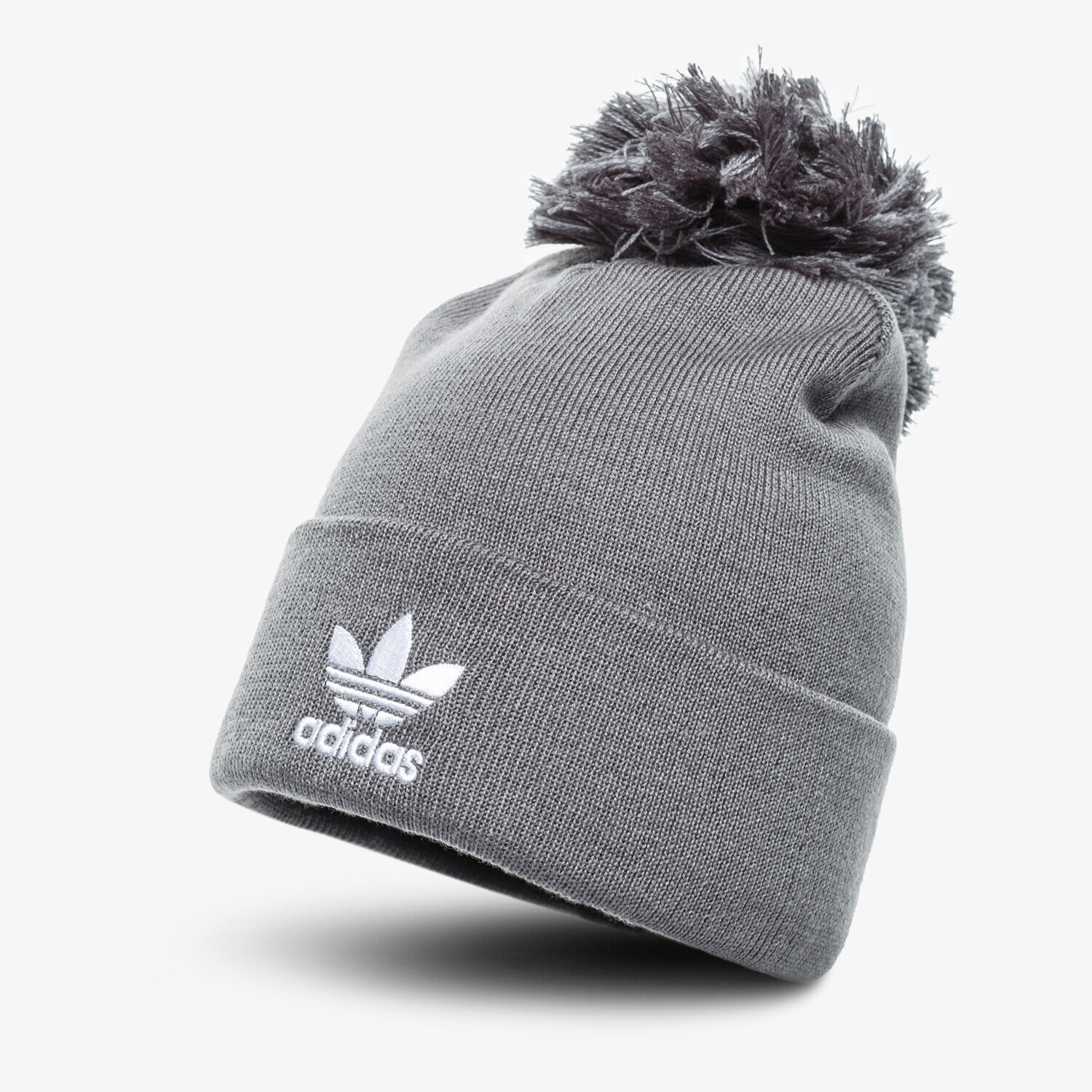 dětská čepice ADIDAS ČEPICE ZIMNÍ AC BOBBLE KNIT ED8720 ŠEDÁ