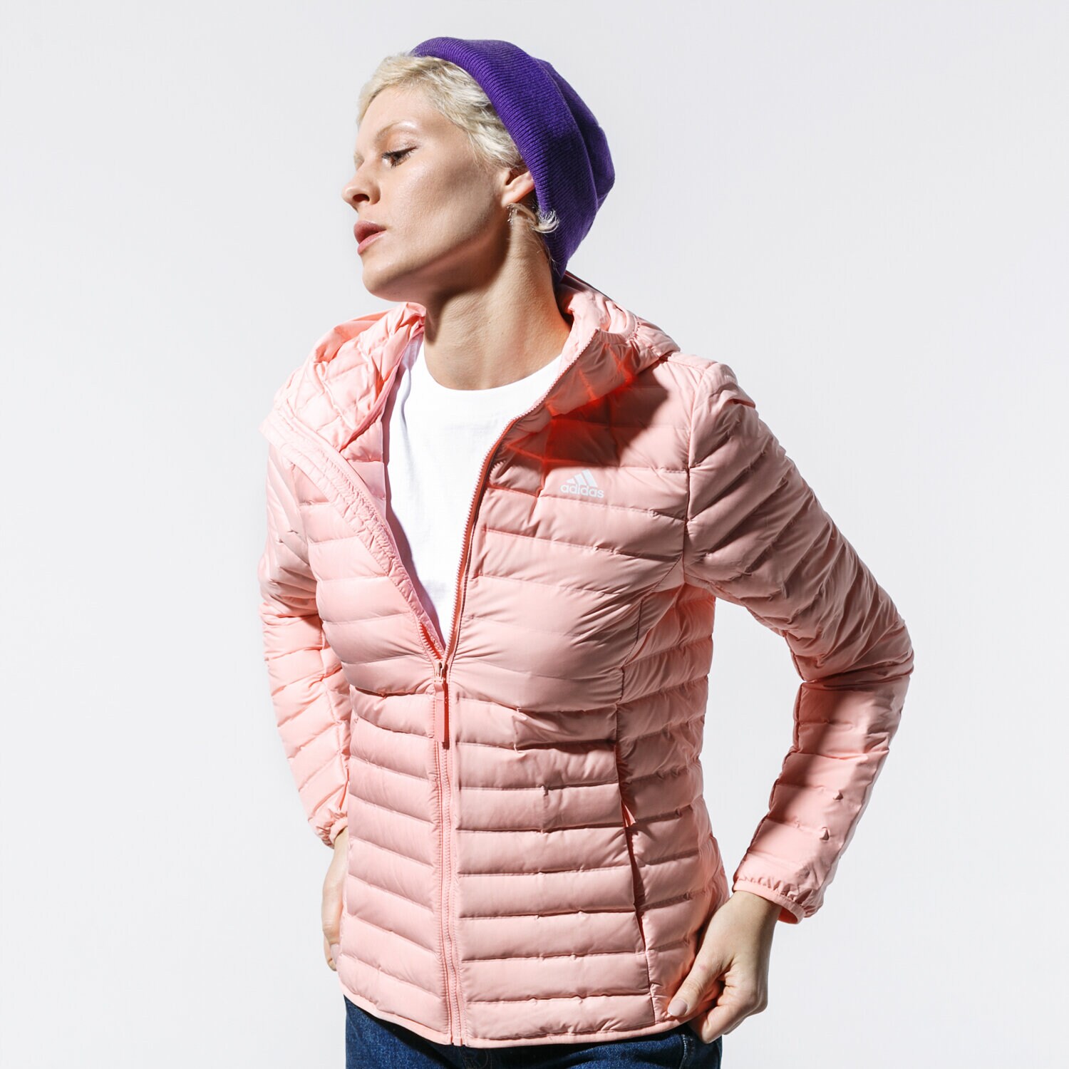 dámská zimní bunda ADIDAS BUNDA W VARILITE SO H DZ1496 RŮŽOVÁ