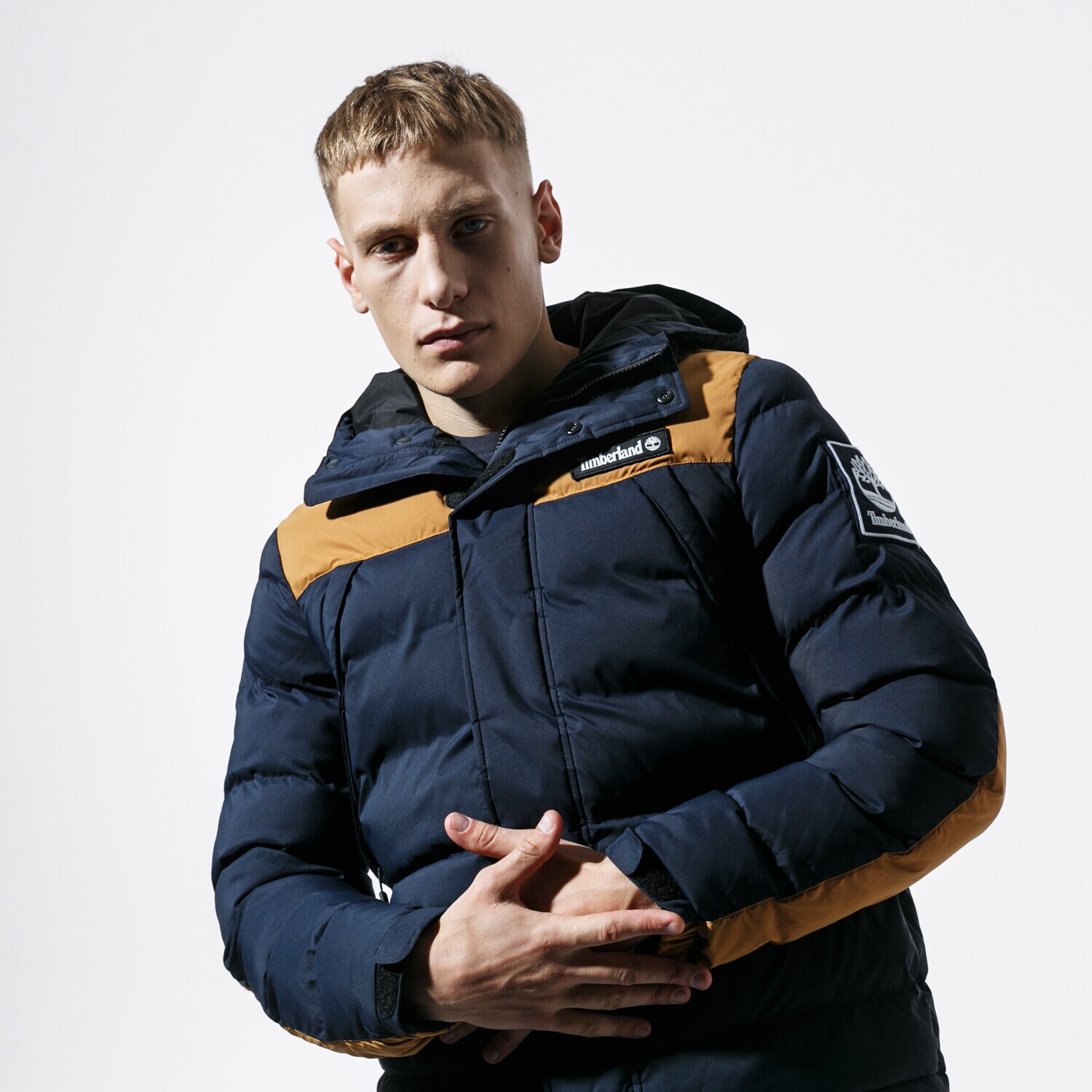 pánská zimní bunda TIMBERLAND BUNDA OUTDOOR ARCHIVE PUFFER JACKET TB0A1WYYT271 TMAVOMODRÁ