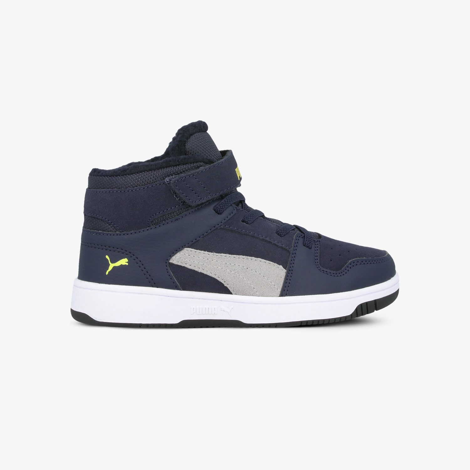 dětské tenisky PUMA REBOUND FUR SD V PS 37049803 TMAVOMODRÁ