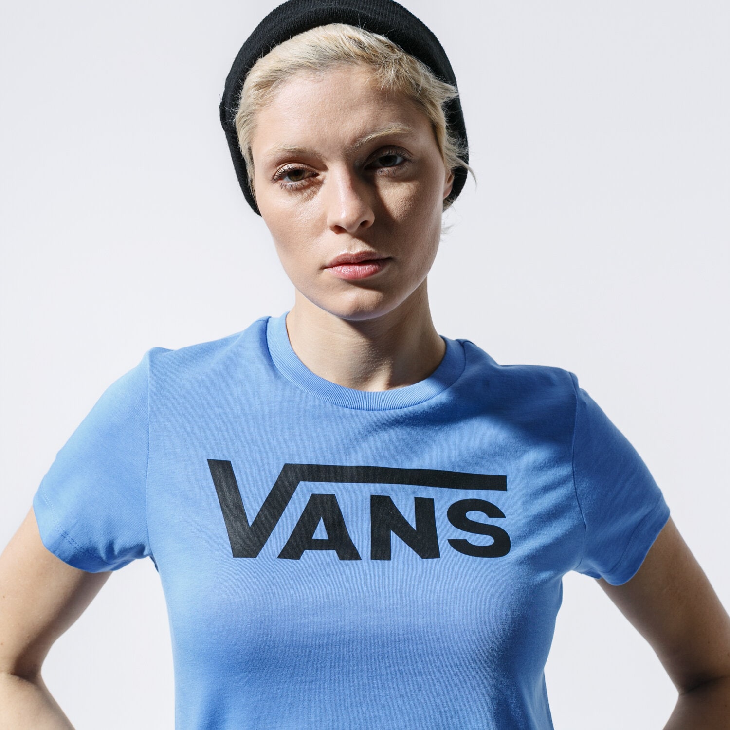 dámské tričko VANS TRIČKO FLYING V CREW TEE VN0A3UP4ULT1 MODRÁ