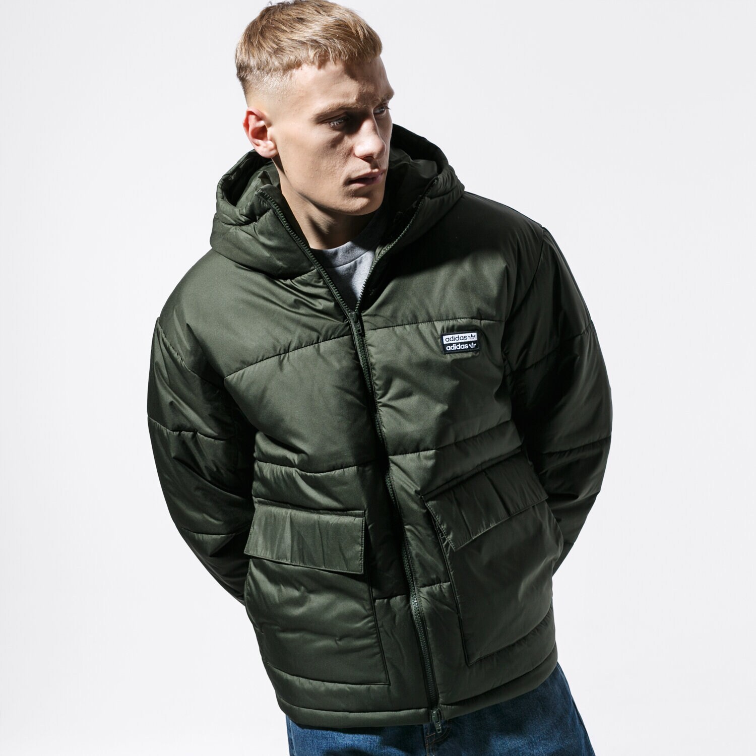 pánská zimní bunda ADIDAS BUNDA VOCAL D JACKET ED7219 KHAKI