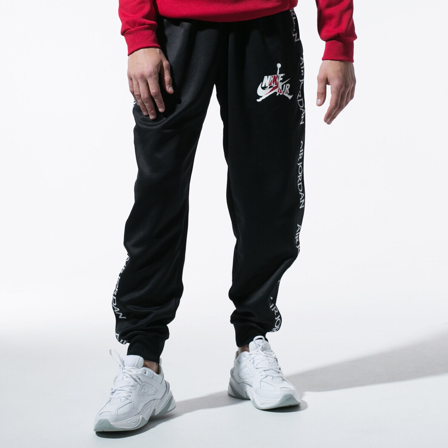 pánské kalhoty JORDAN KALHOTY  M J JM CLSC TRICOT WARMUP PANT CK2199-010 ČERNÁ