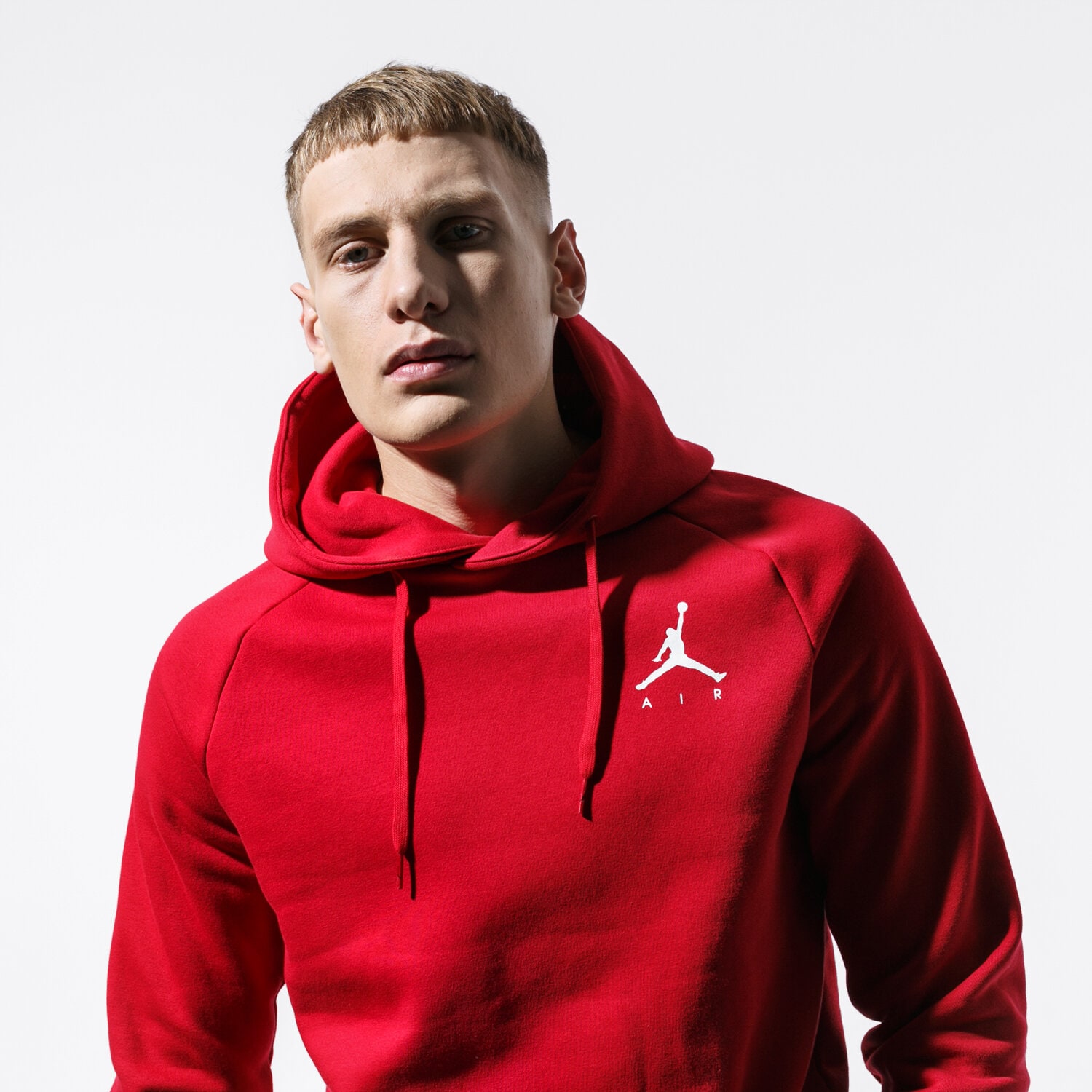 pánská zimní bunda JORDAN MIKINA SPORTSWEAR JUMPMAN FLEECE MEN'S PULLOVER 940108-687 ČERVENÁ