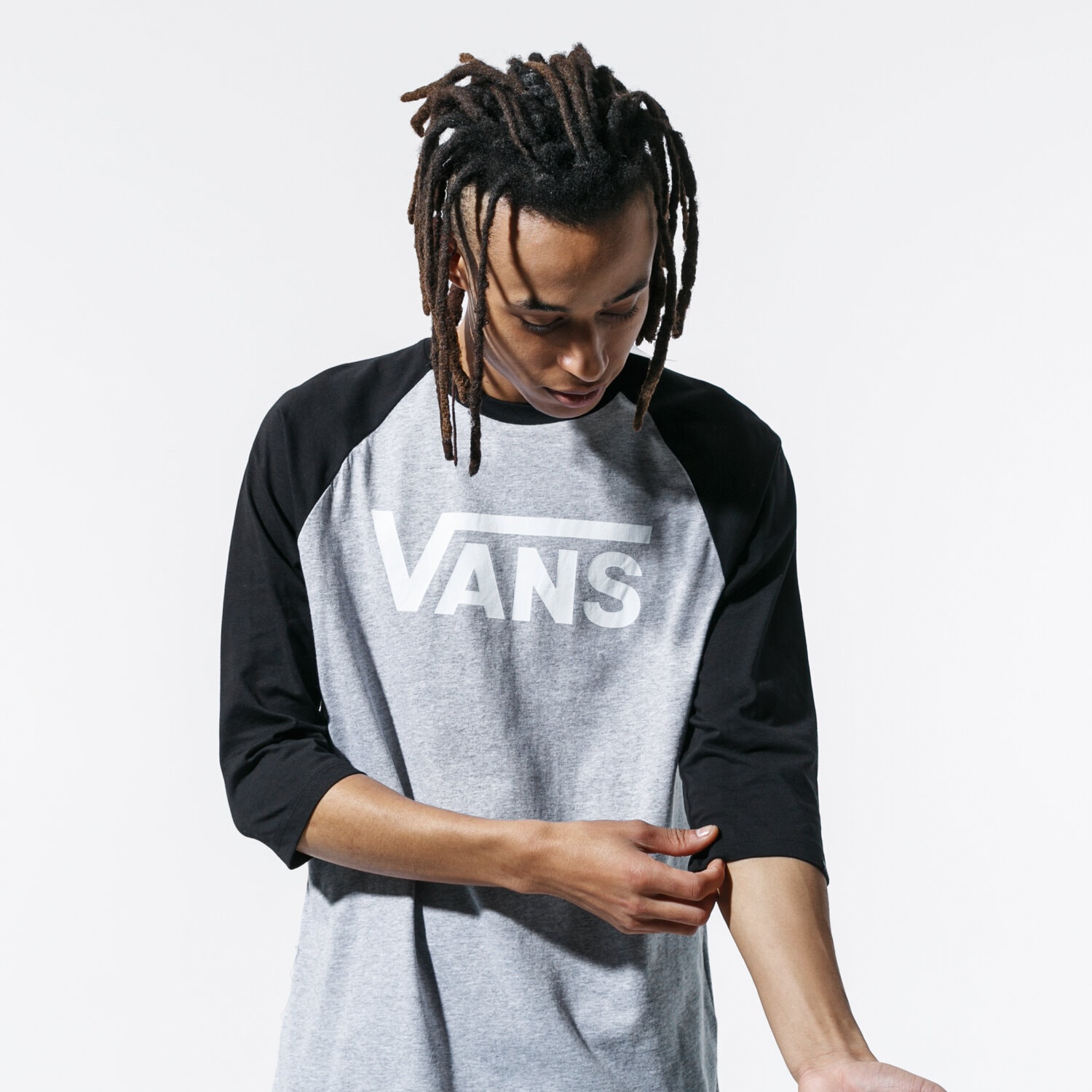 pánské tričko VANS TRIČKO CLASSIC RAGLAN VN0002QQZQE1 ŠEDÁ