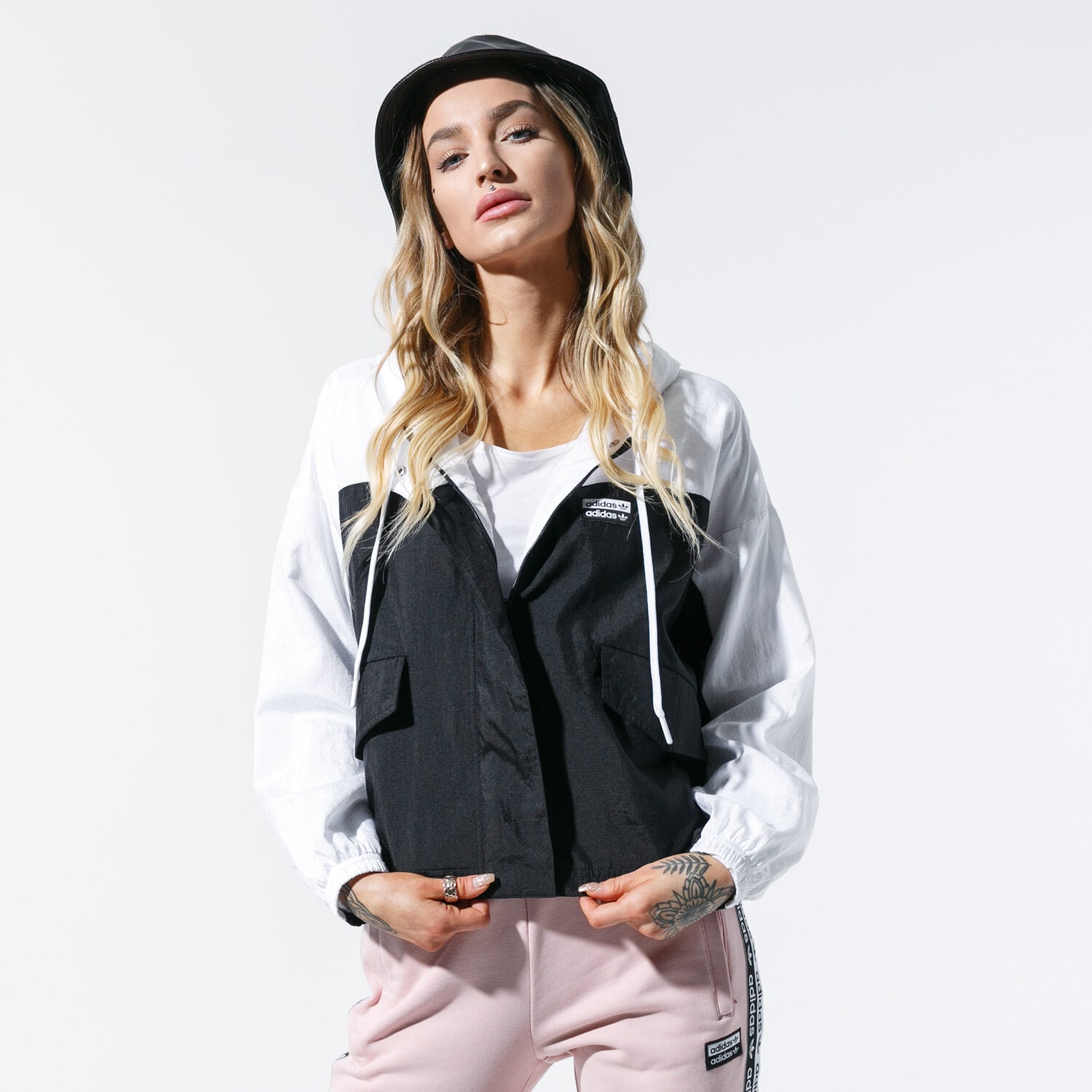 dámská mikina ADIDAS MIKINA VOCAL WINDBREAKER ED5818 ČERNÁ