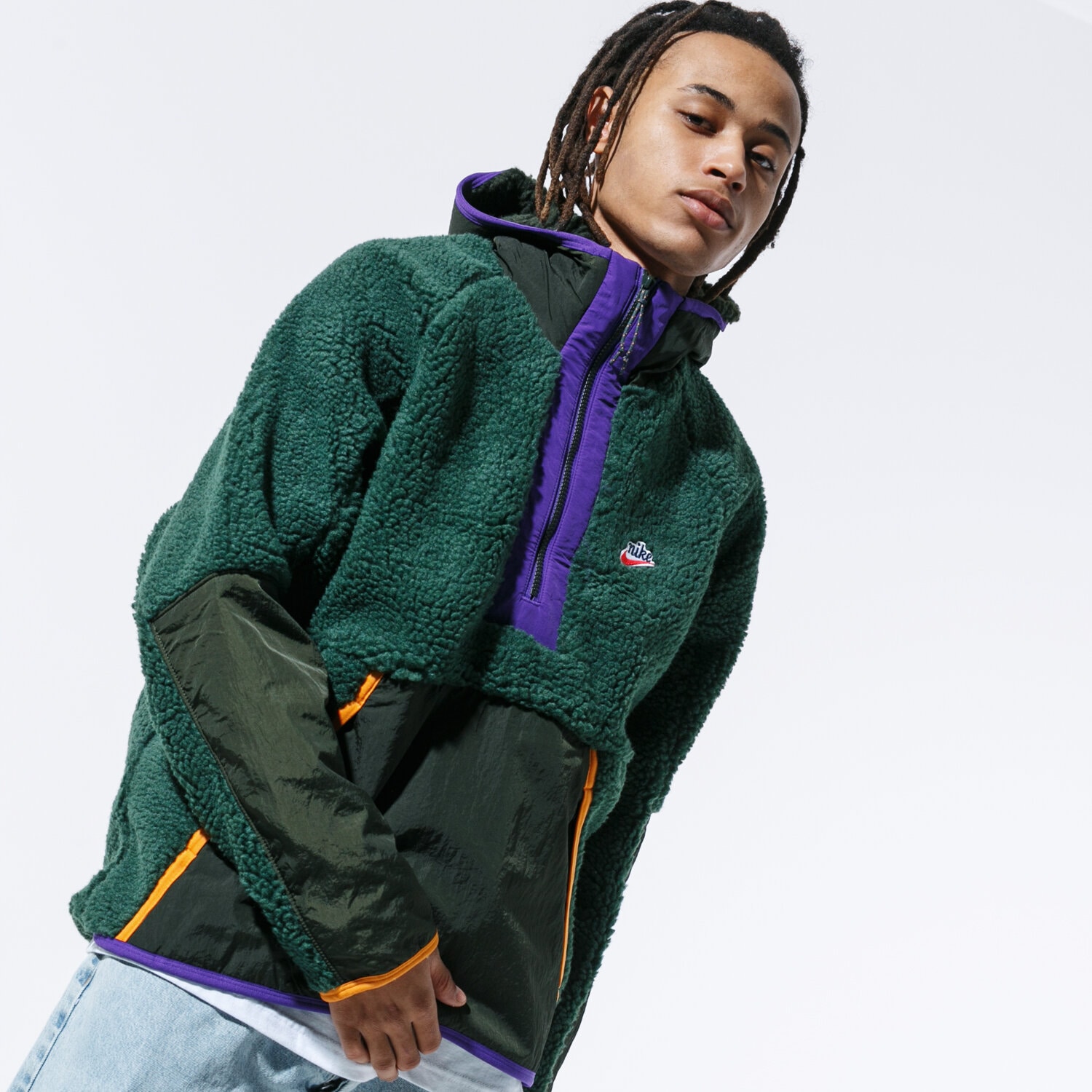 pánská mikina NIKE MIKINA ROZEPÍNACÍ S KAPUCÍ M NSW HE HOODIE HZ WINTER BV3766-337 VÍCEBAREVNÁ