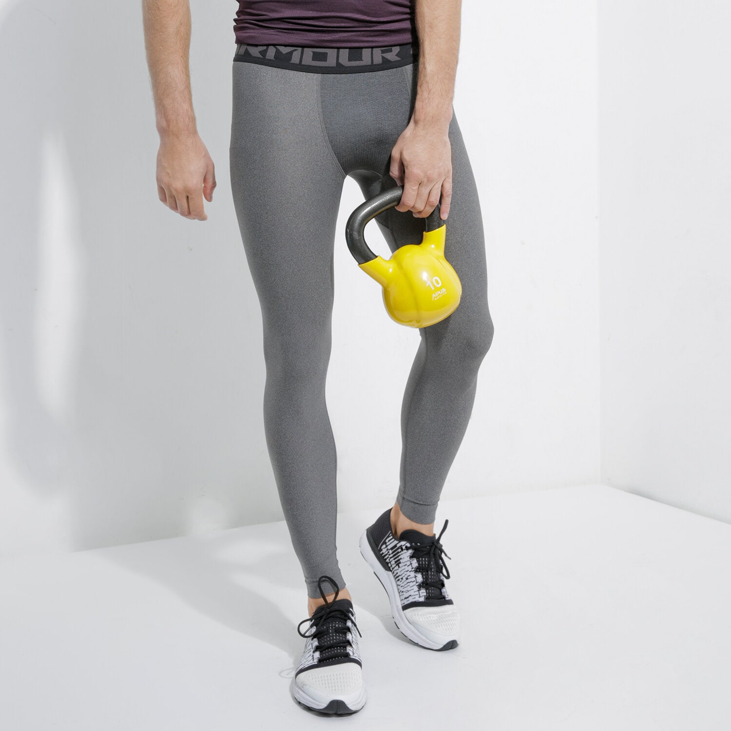 pánské kalhoty UNDER ARMOUR LEGGINGS HG ARMOUR 2.0 LEGGING 1289577090 ŠEDÁ