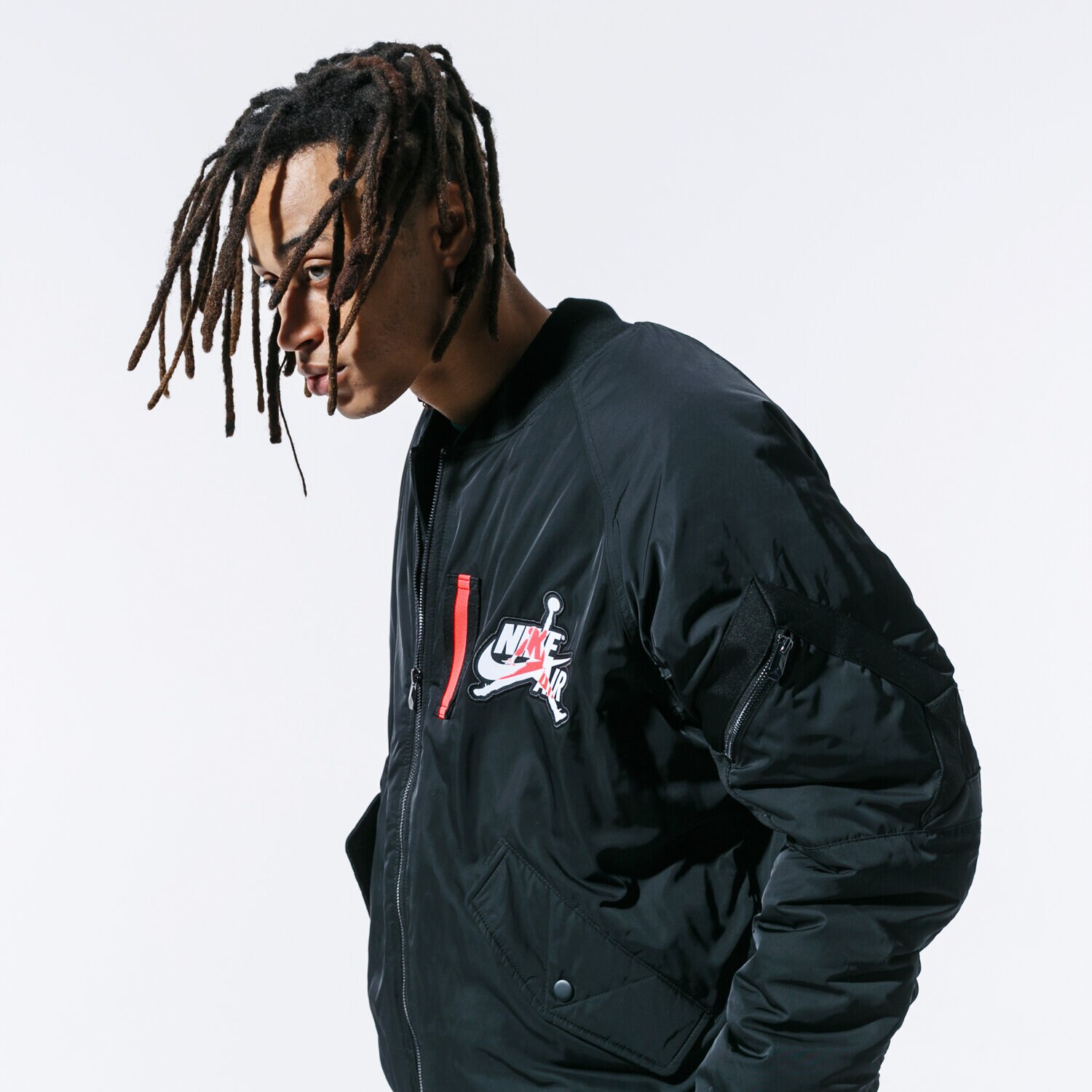 pánská zimní bunda JORDAN BUNDA M J WINGS MA-1 JACKET AV2598-010 ČERNÁ