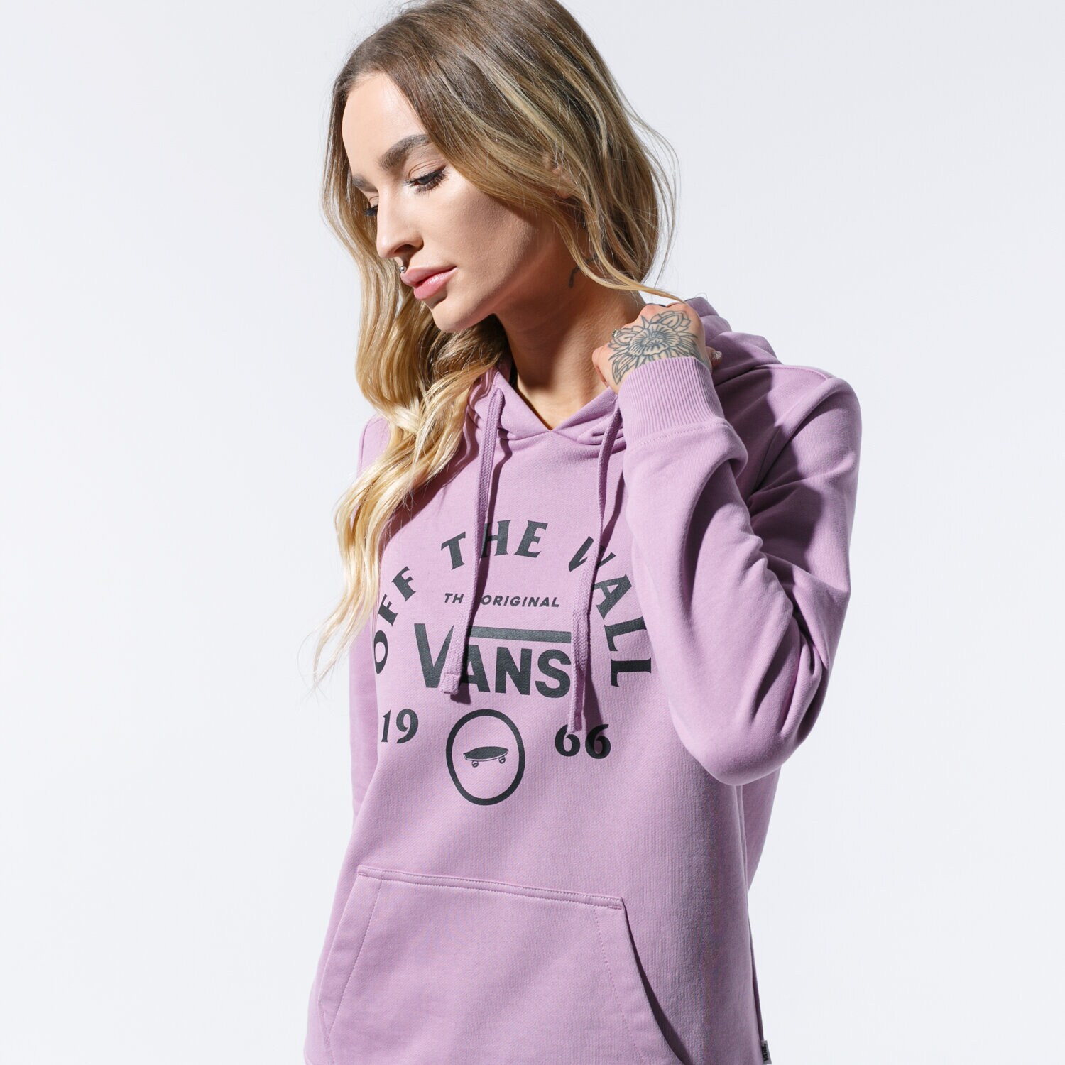 dámská mikina VANS MIKINA S KAPUCÍ ATTENDANCE HOODIE VN0A47TEZUS1 RŮŽOVÁ