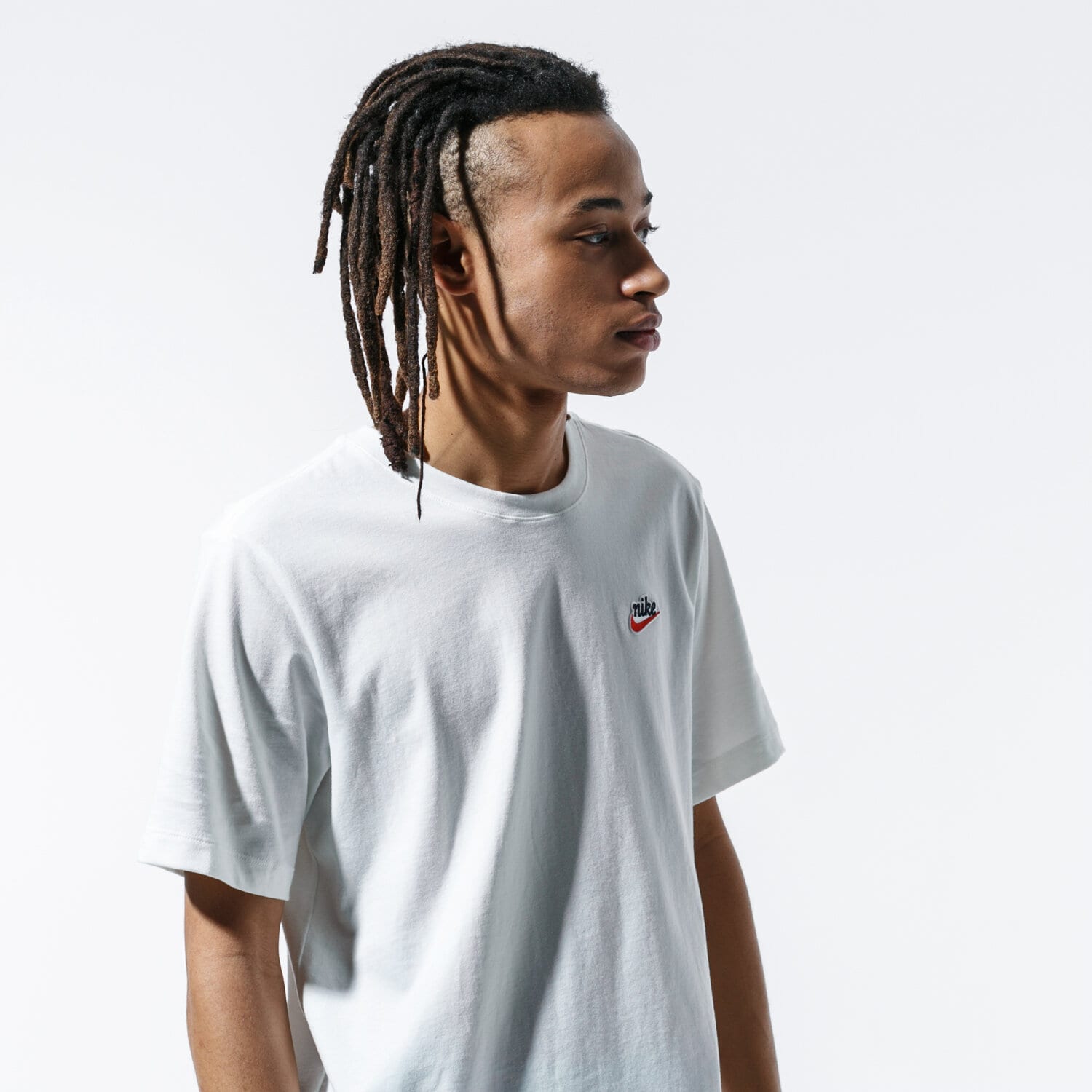 pánské tričko NIKE TRIČKO M NSW TEE HERITAGE + BV7882-133 BÍLÁ