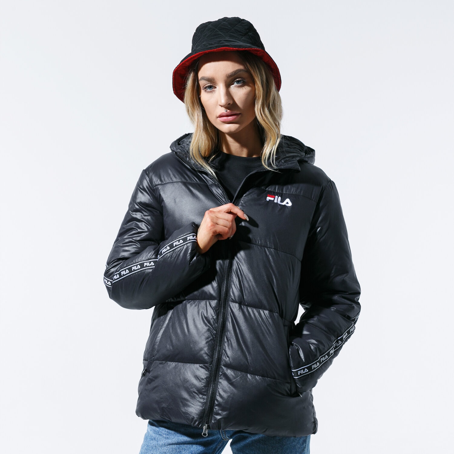 dámská zimní bunda FILA BUNDA SHIGEMI PADDED JACKET 687254002 ČERNÁ