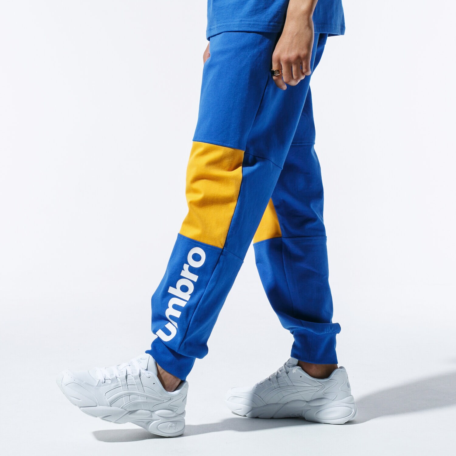 pánské kalhoty UMBRO KALHOTY  RETRO PANTS BLU UL39SPM81001 MODRÁ