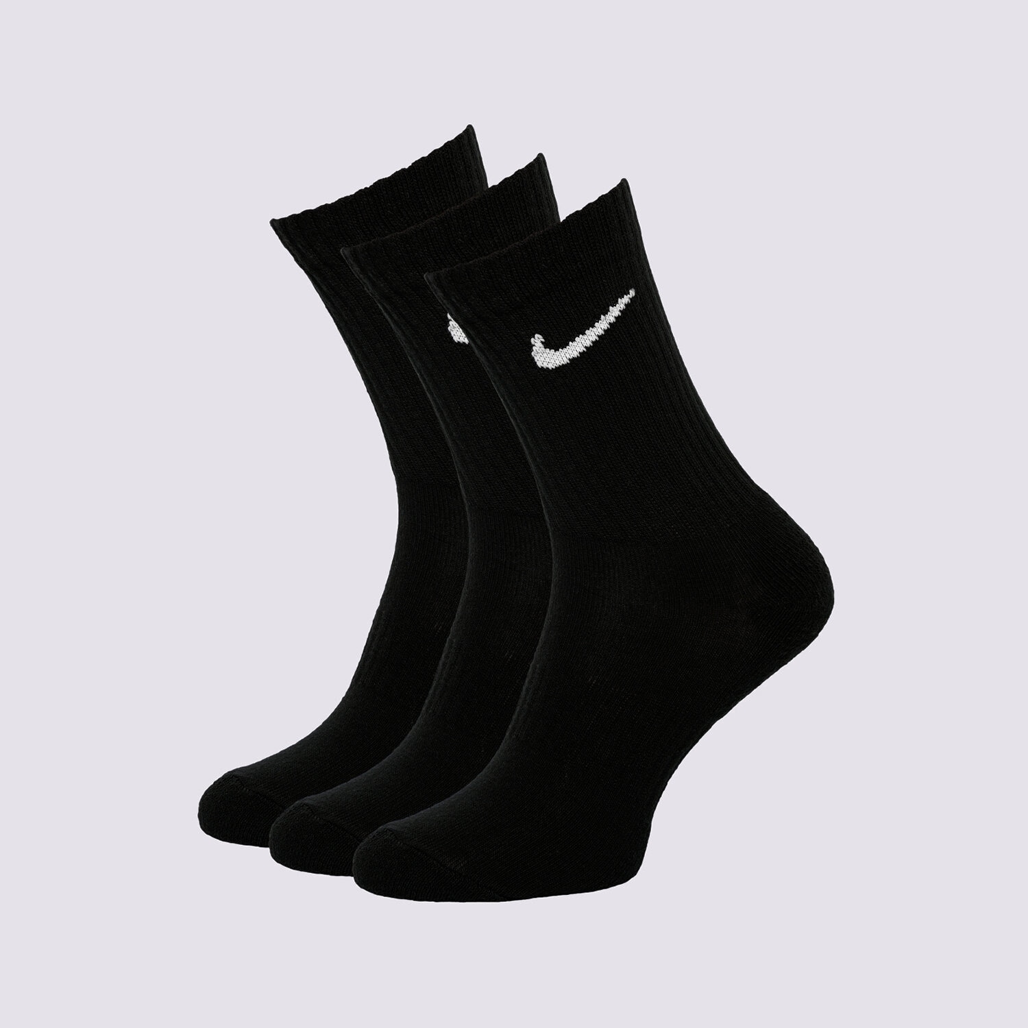 dámské ponožky NIKE 3-PACK CUSHIONED CREW SOCKS SX7664-010 ČERNÁ