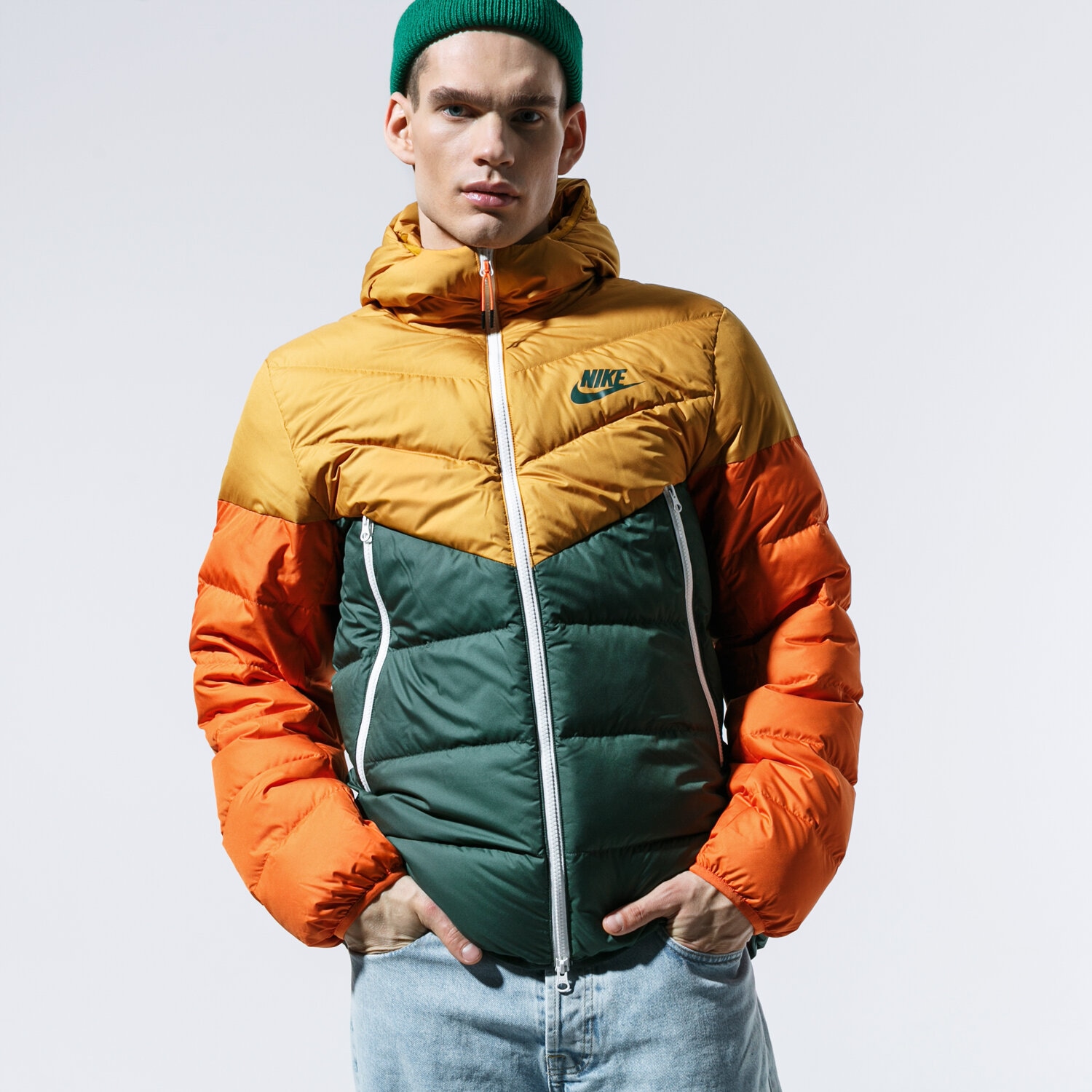 pánská zimní bunda NIKE BUNDA NIKE SPORTSWEAR WINDRUNNER 928833-727 VÍCEBAREVNÁ