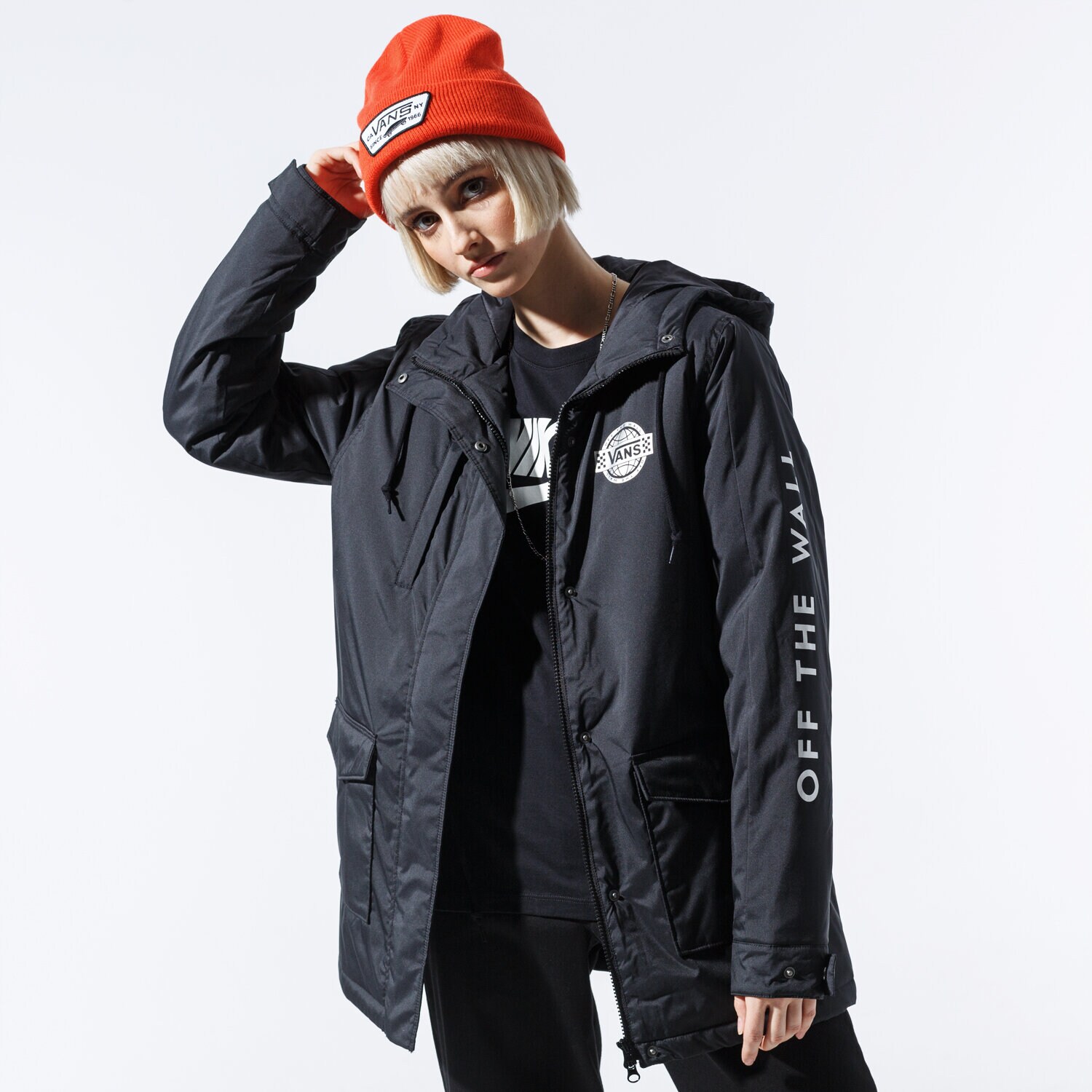 dámská zimní bunda VANS BUNDA MAD AIR JACKET MTE VN0A4BFRBLK1 ČERNÁ
