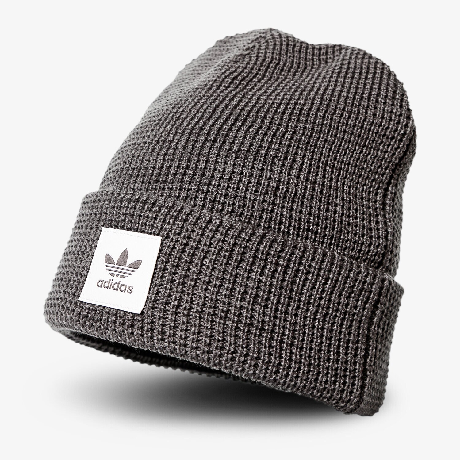 dětská čepice ADIDAS ČEPICE ZIMNÍ WAFFLE CUFF KNI ED8034 ŠEDÁ