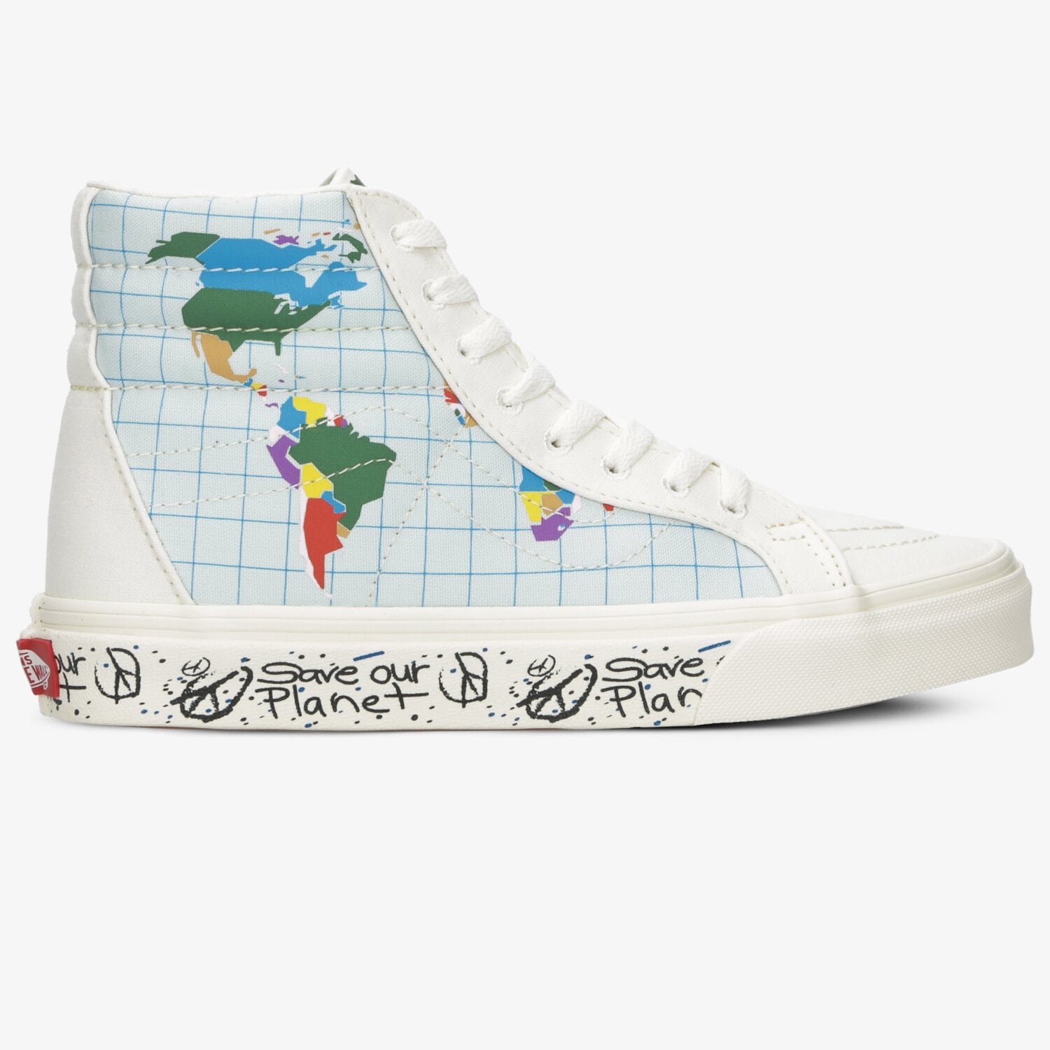 dámské tenisky VANS UA SK8-HI REISSUE (SAVE OUR PLANET) VN0A4BV8T2V1W VÍCEBAREVNÁ