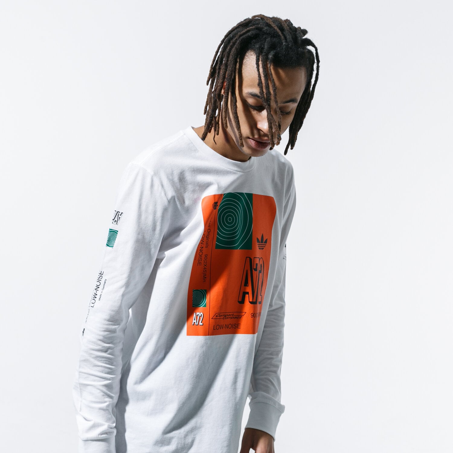 pánské tričko ADIDAS TRIČKO A72 LS TEE GJ9582 BÍLÁ