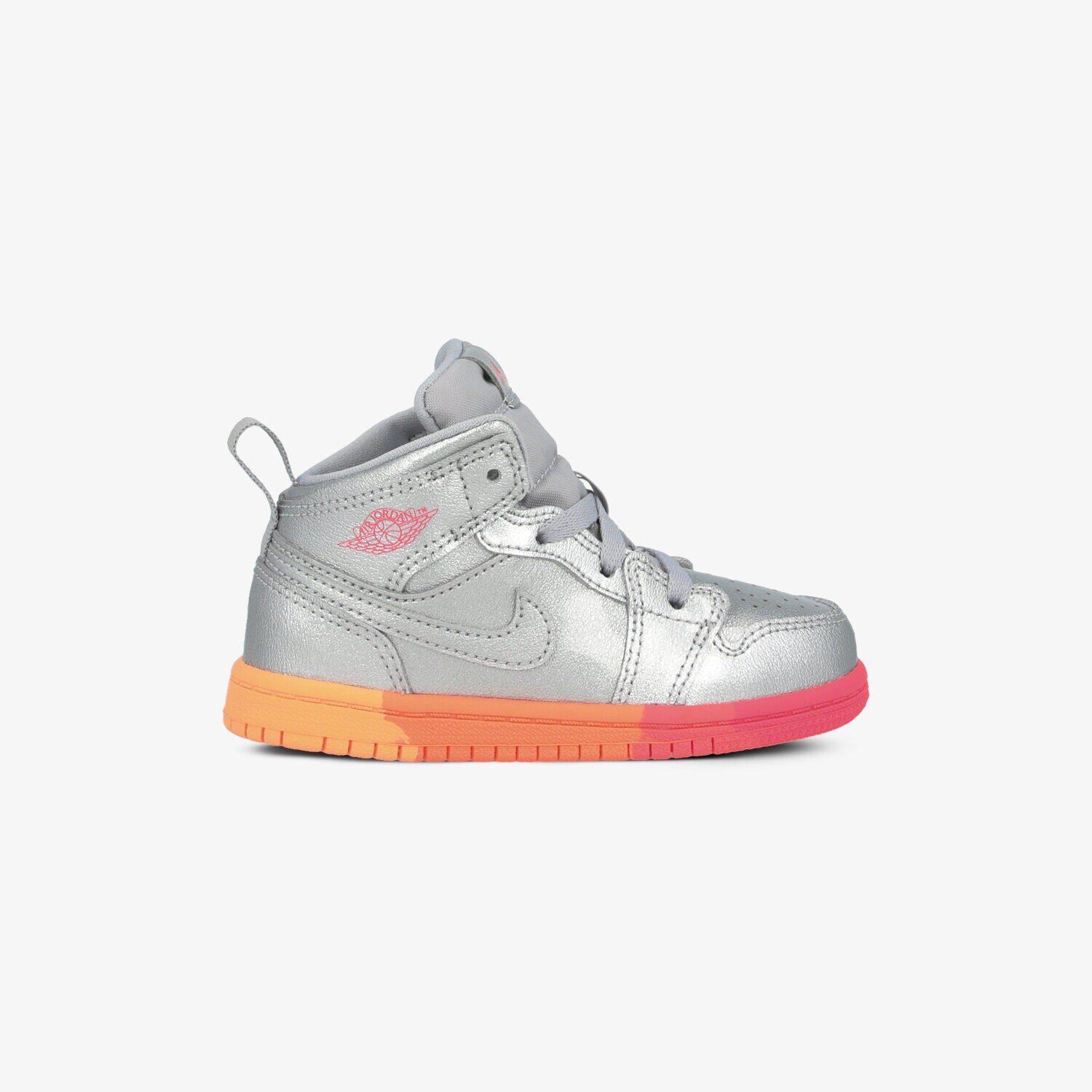 dětské tenisky JORDAN 1 MID GT  644507-006 STŘÍBRNÁ