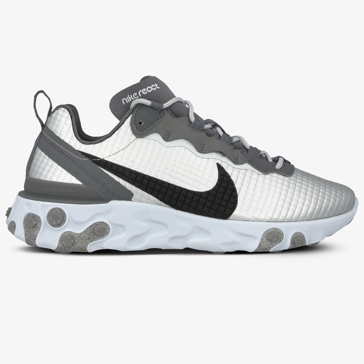 pánské tenisky NIKE REACT ELEMENT 55 PRM CI3835-001 STŘÍBRNÁ