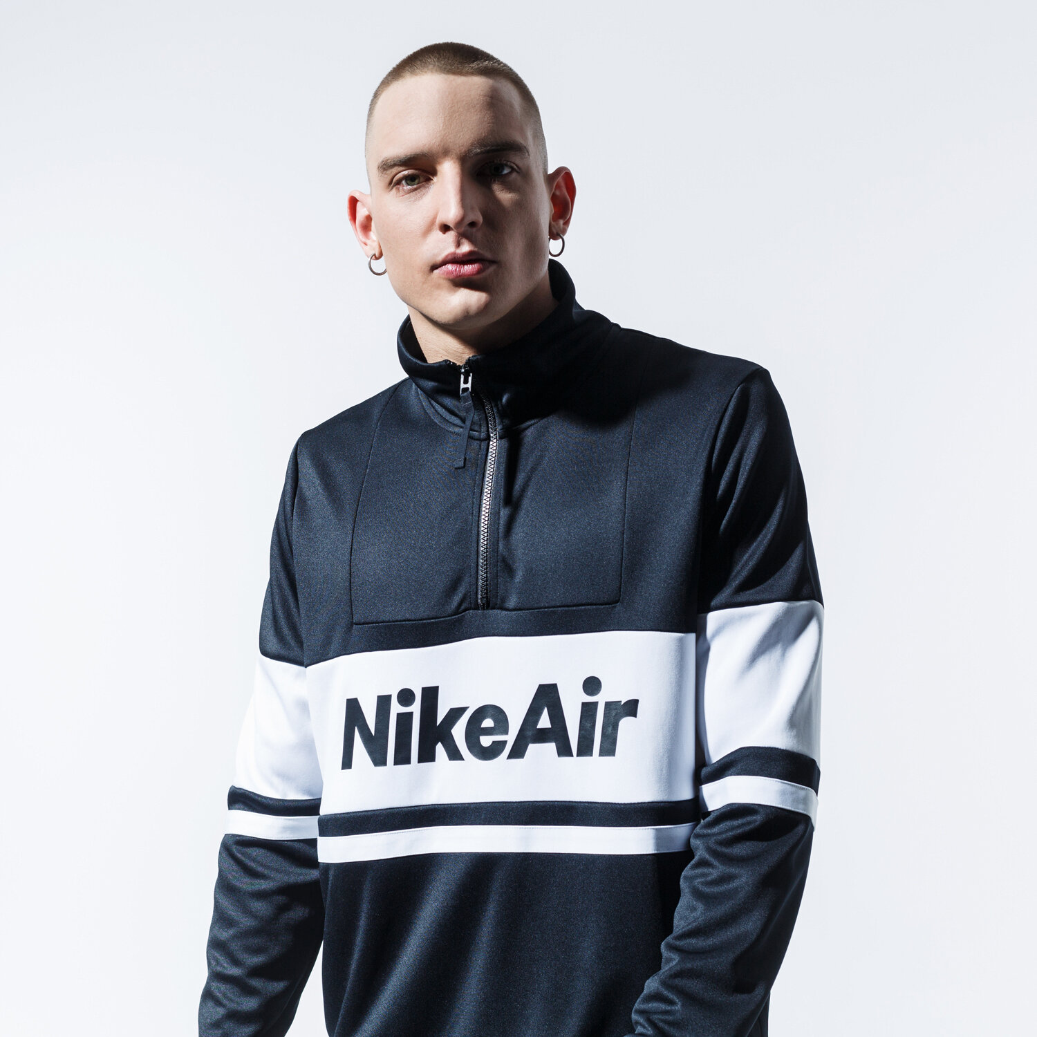pánská mikina NIKE MIKINA AIR CJ4836-010 ČERNÁ