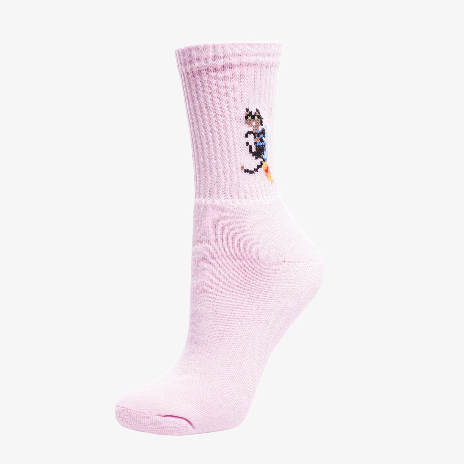 dámské ponožky SIZEER PONOŽKY SPACE KITTY SI120SKU05002 RŮŽOVÁ