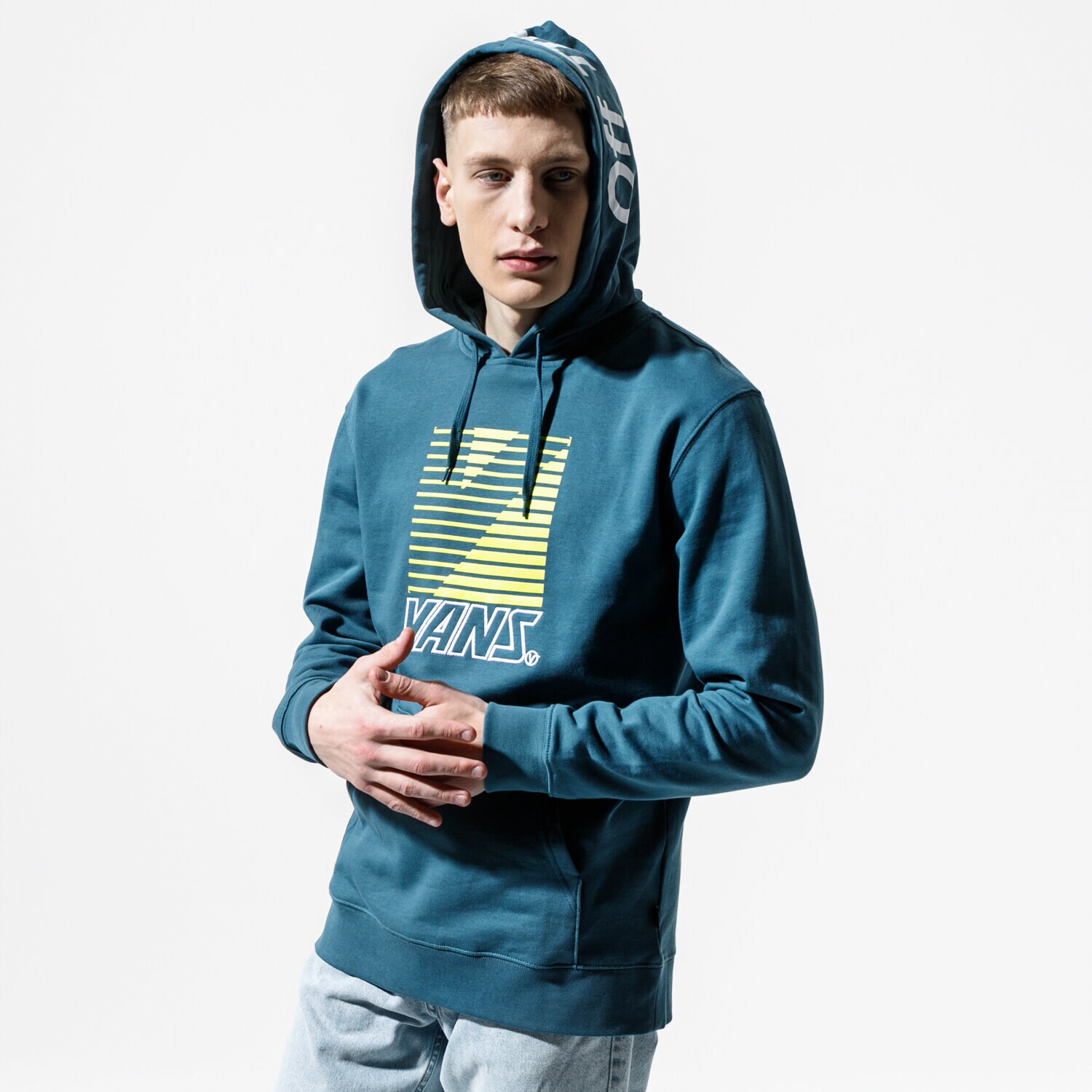 pánská mikina VANS MIKINA S KAPUCÍ MN RETRO SPORT PO STARGAZER VN0A49SQ12S1 ZELENÁ