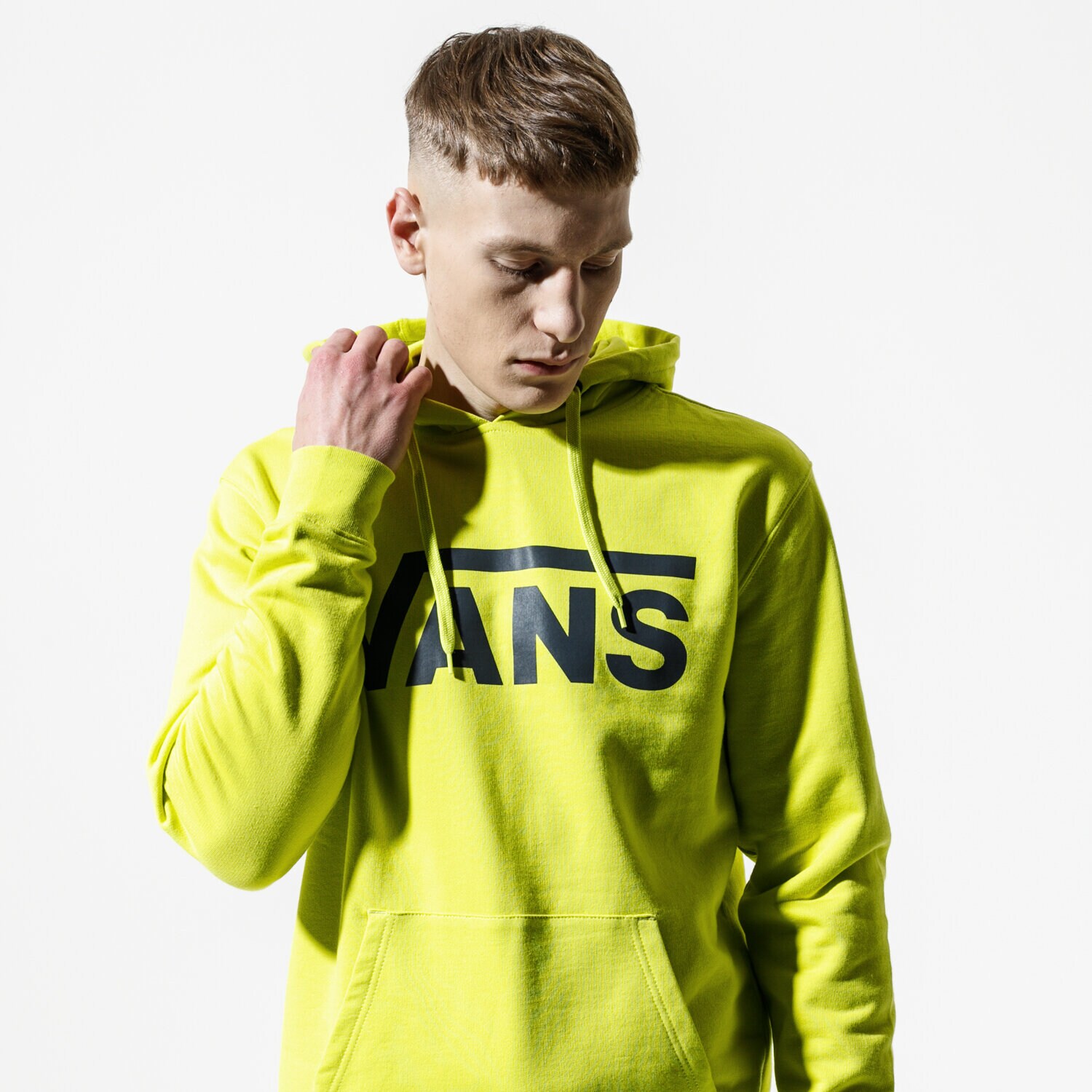 pánská mikina VANS MIKINA S KAPUCÍ MN VANS CLASSIC   PO HOODIE II SULPHUR  VN0A456BYNC1 ŽLUTÁ