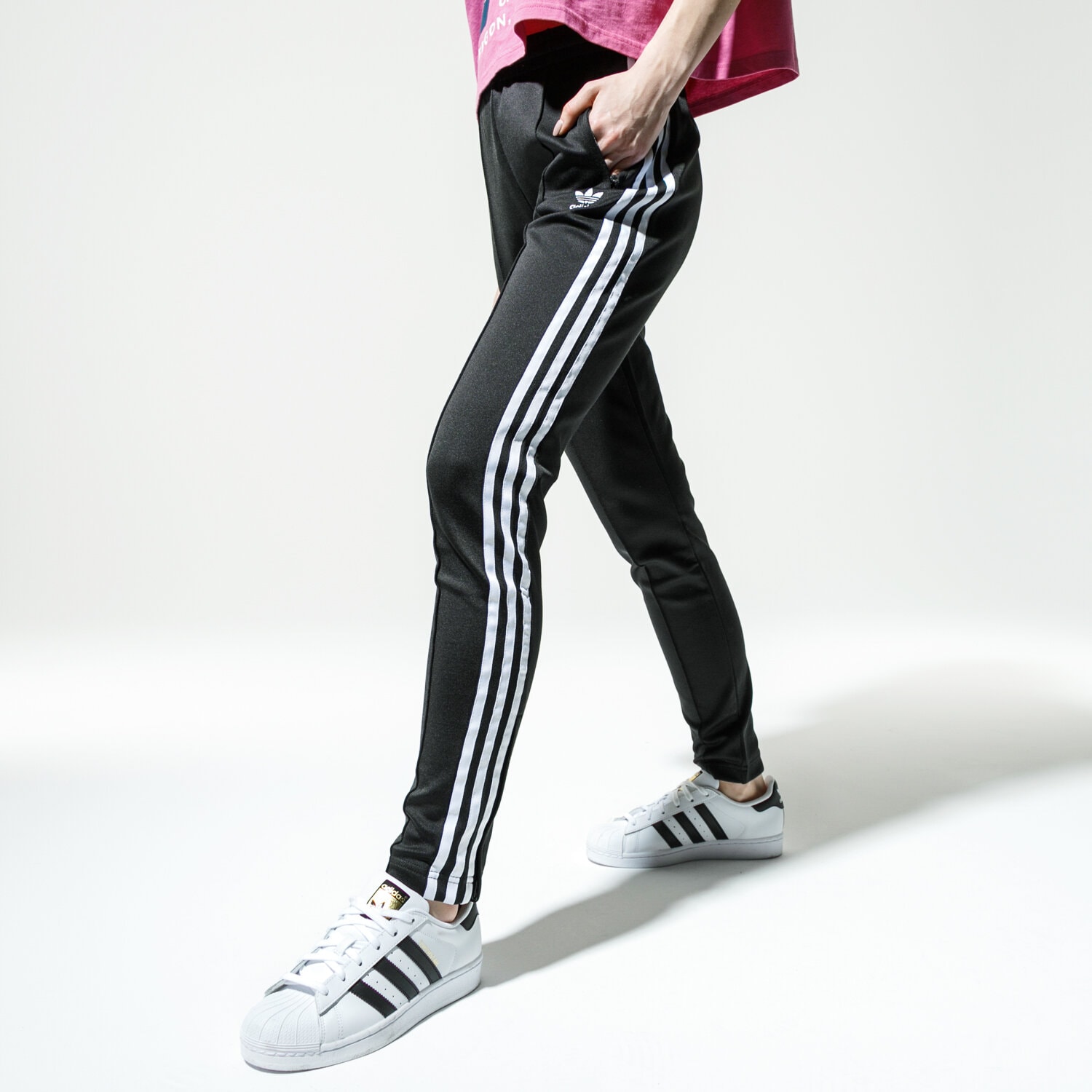 dámské kalhoty ADIDAS KALHOTY  SS TP FM3323 ČERNÁ