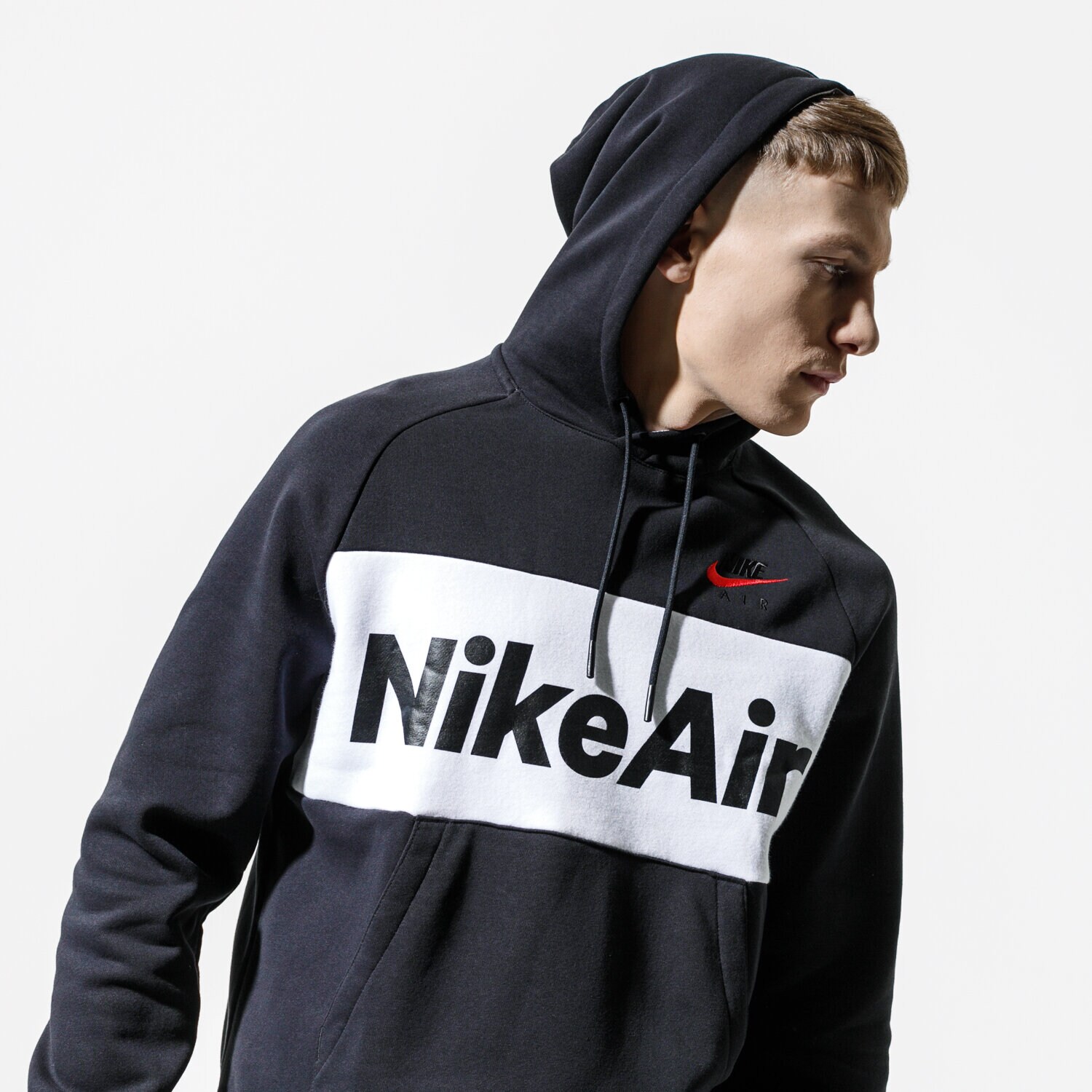 pánská mikina NIKE MIKINA S KAPUCÍ AIR CJ4824-010 ČERNÁ