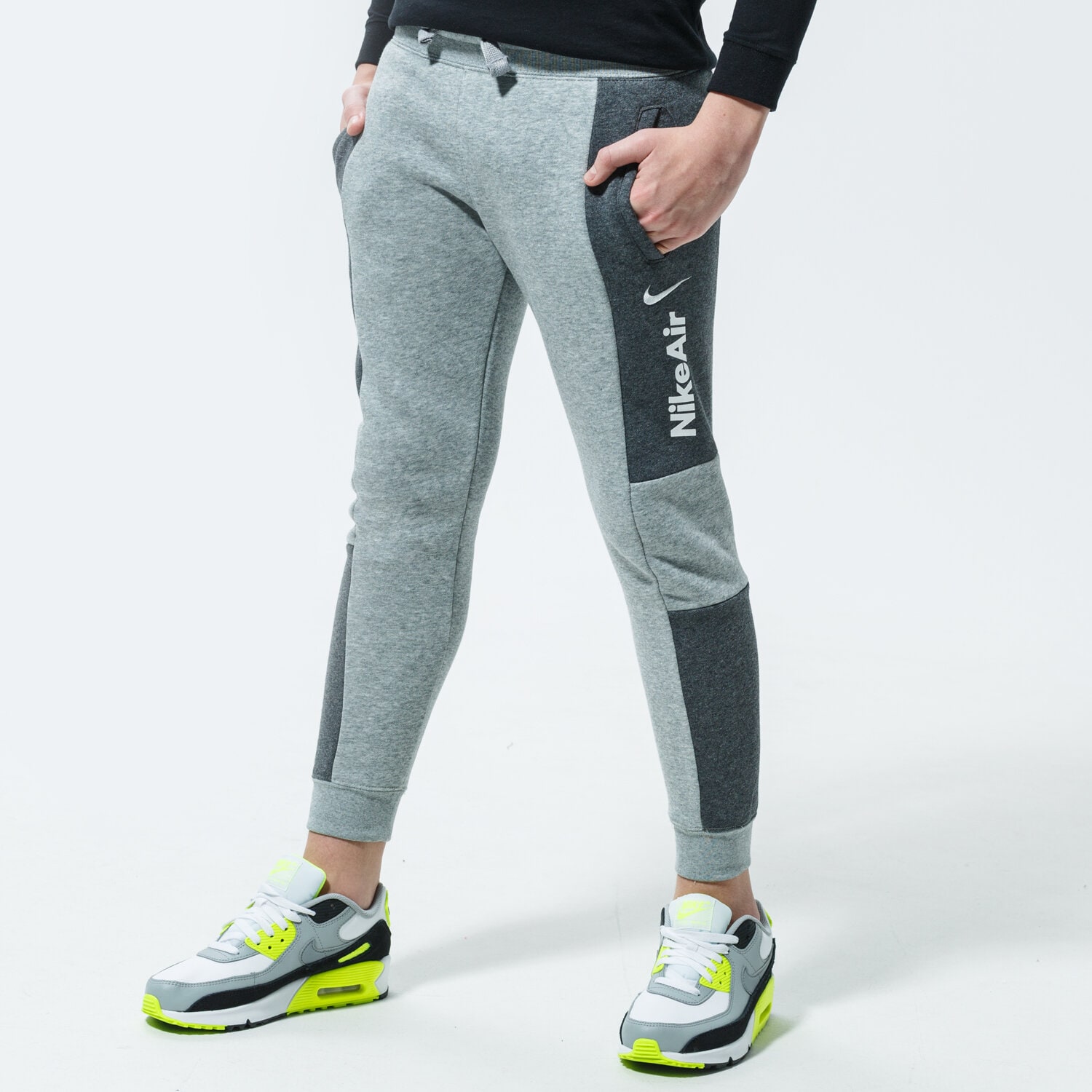 dětské kalhoty NIKE KALHOTY  AIR CJ7857-071 ŠEDÁ