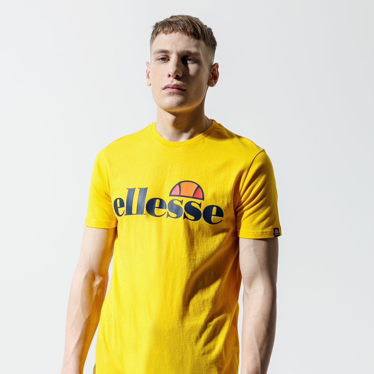 pánské tričko ELLESSE TRIČKO SL PRADO SHE07405YELLOW ŽLUTÁ