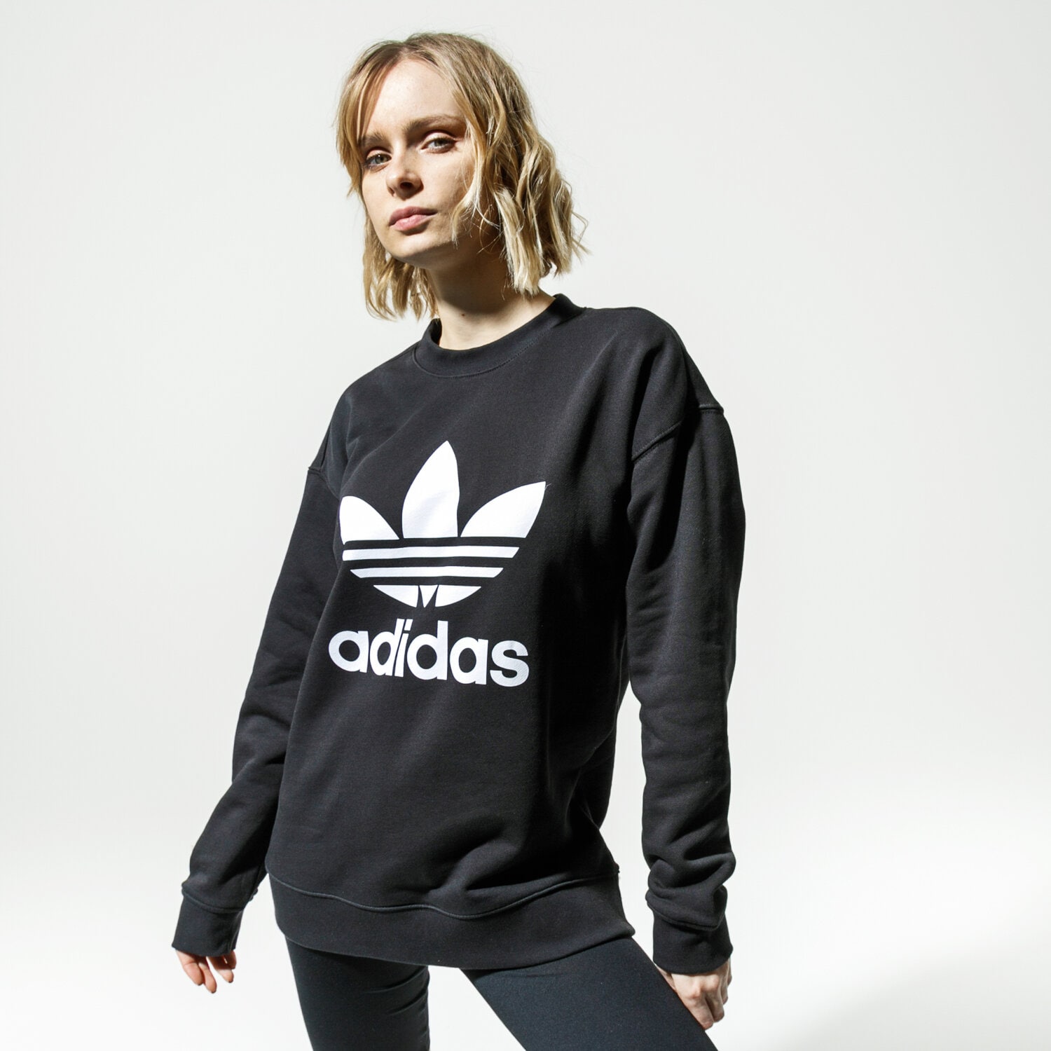 dámská mikina ADIDAS MIKINA TRF CREW SWEAT FM3272 ČERNÁ