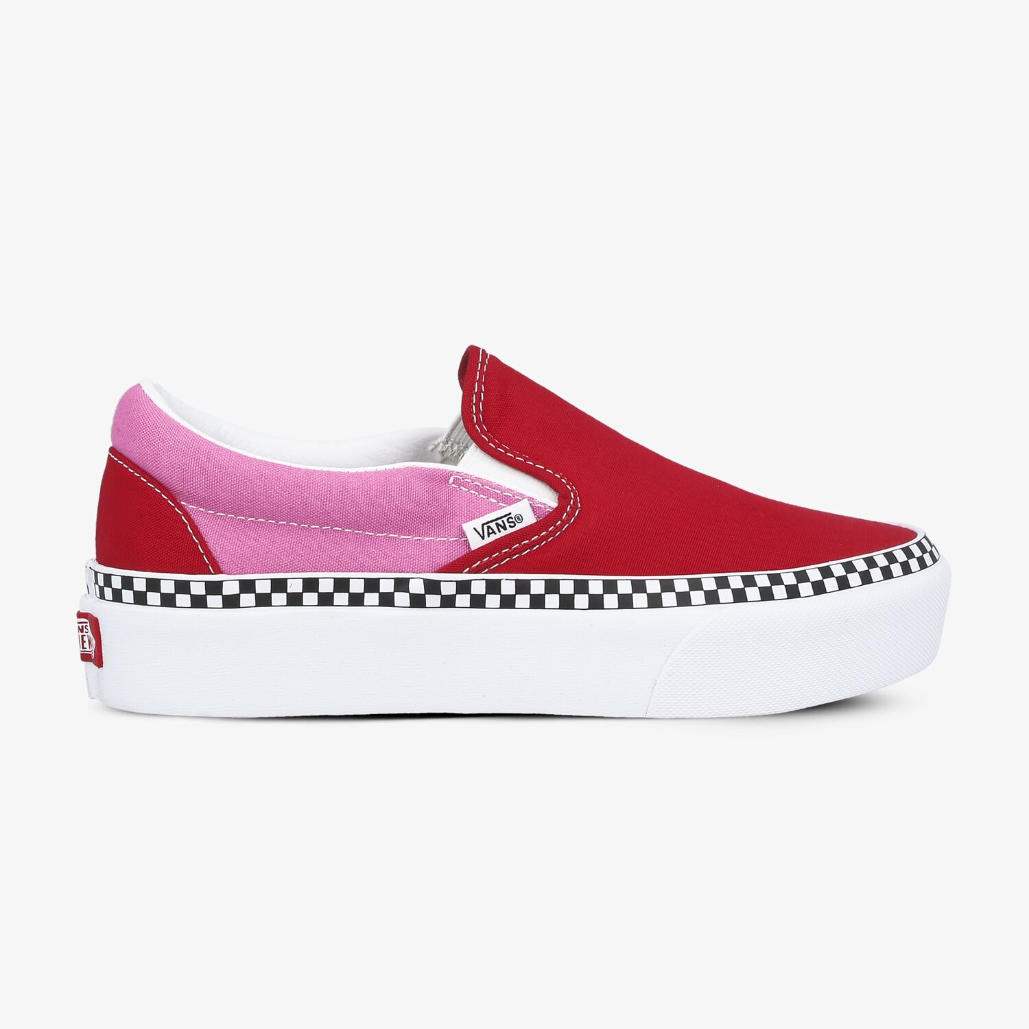 dámské tenisky VANS UA CLASSIC SLIP-ON PLATFORM VN0A3JEZWVX1 ČERVENÁ