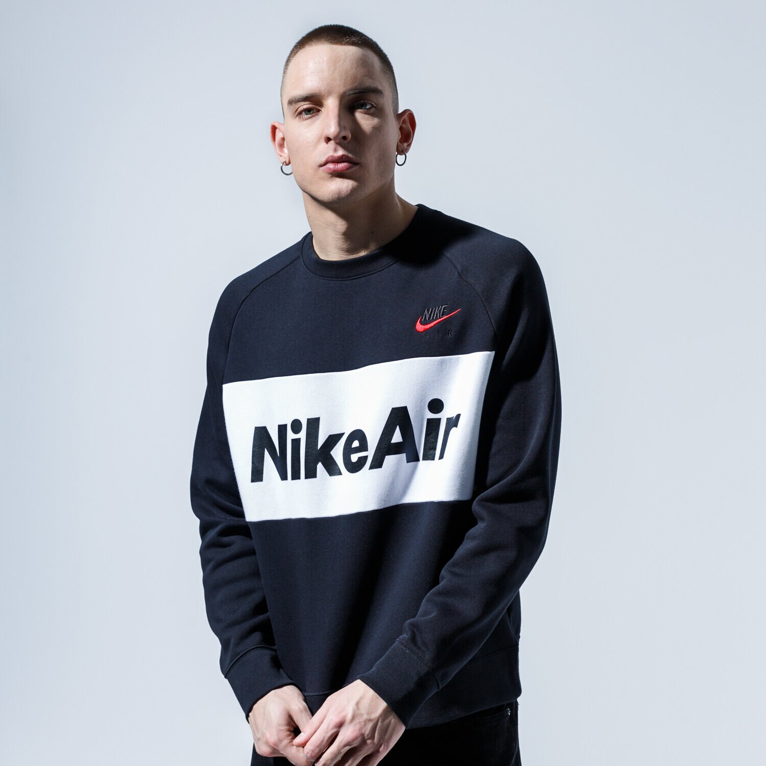 pánská mikina NIKE MIKINA AIR CJ4827-010 ČERNÁ