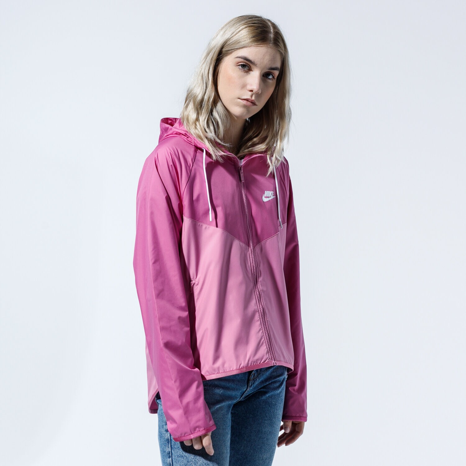 Přechodná bunda dámská (podzimní, jarní) NIKE BUNDA W NSW WR JKT BV3939-691 RŮŽOVÁ